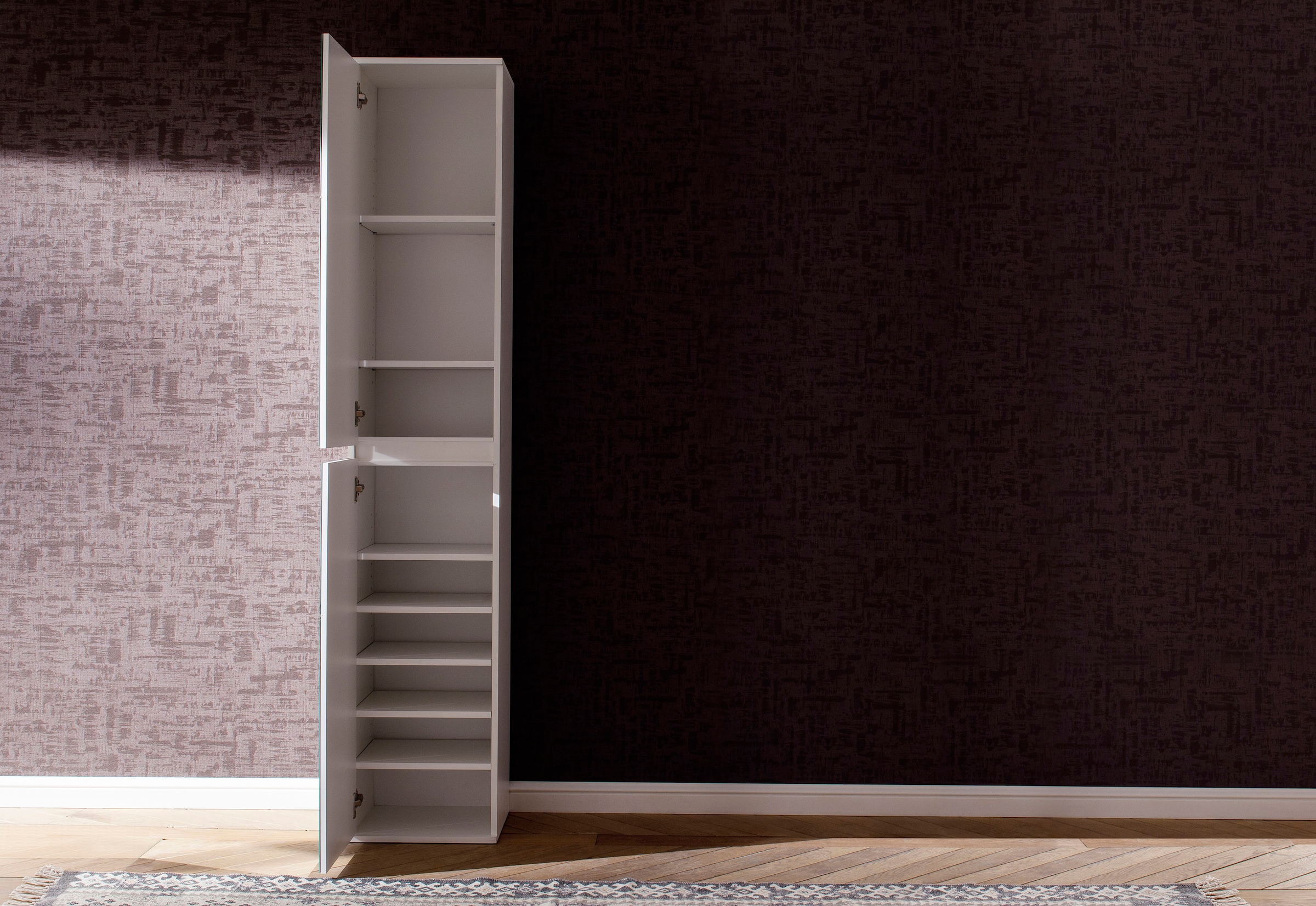 Home affaire Garderobenschrank »Malcesine« Garderobenschrank mit 2 Türen - (B/T/H) 37/34/191 cm