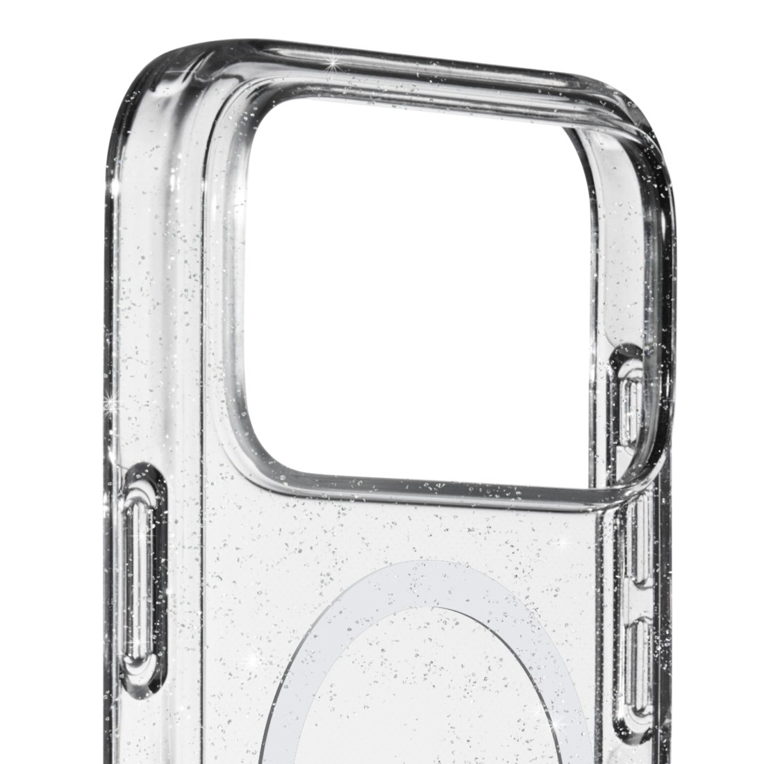 White Diamonds Smartphone-Hülle »Cover "Mag Glitter" für Apple iPhone 17 Pro Max, Transparent« Anti-Vergilbung, Kraztschutz, Stoßfeste Ecken