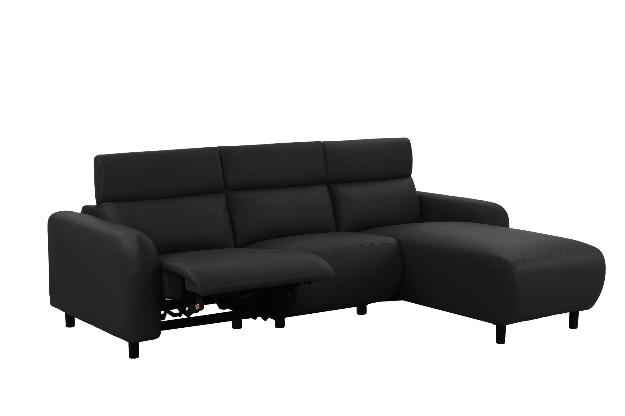 Home affaire Ecksofa »SKAANE Kunstleder, L-Form, 274 cm, manuelle u. elektrische Funktion,«, Kopfteilverstellung, Relax-und Liegefunktion, Federkernpolsterung