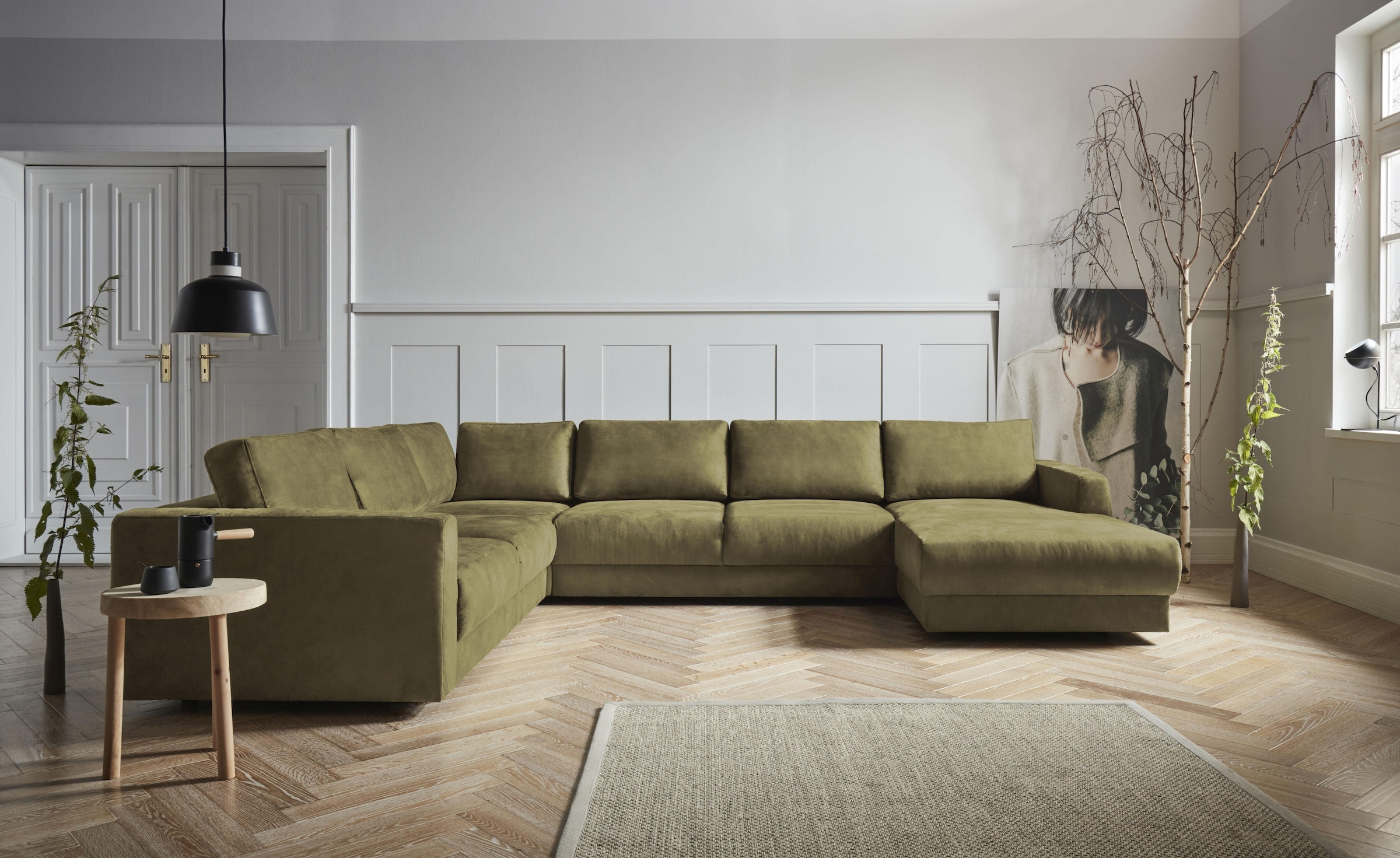 Home affaire Wohnlandschaft »Hobro U-Form« in 3 Bezugsqualitäten in vielen günstig online kaufen