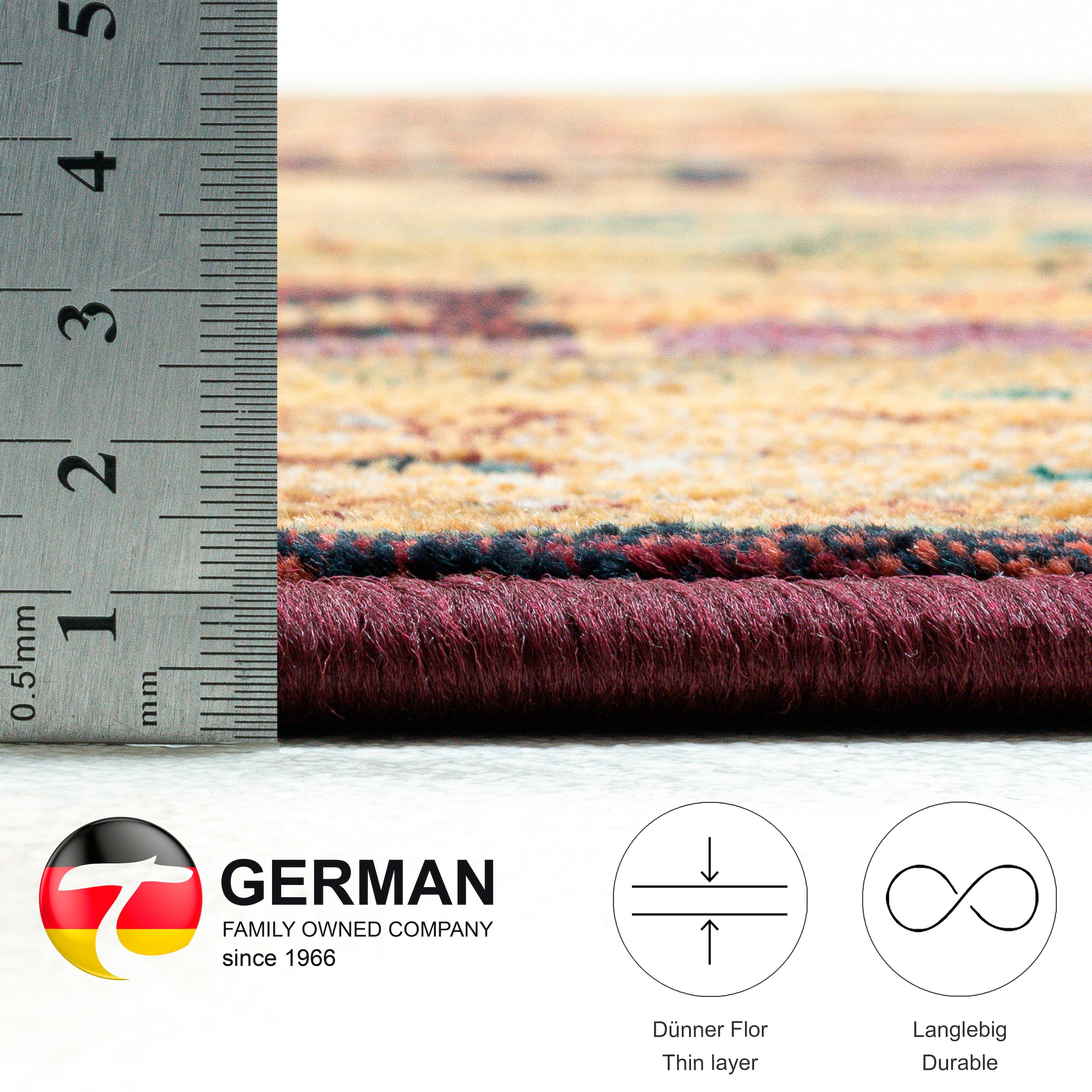 THEKO Teppich »Gabiro 208« rund 10 mm Höhe Orient-Optik, ideal im Wohnzimmer & Schlafzimmer