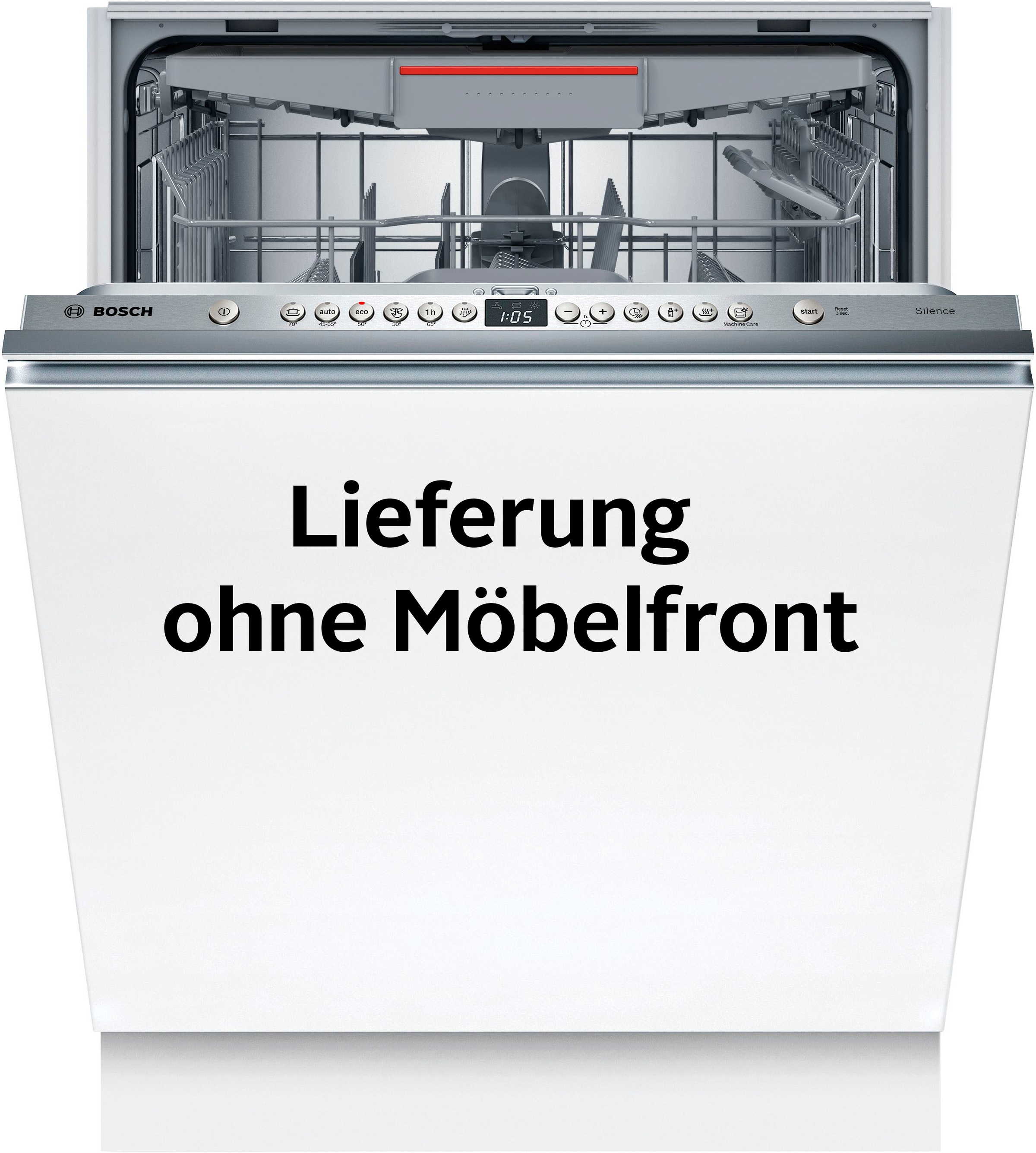 BOSCH vollintegrierbarer Geschirrspüler Serie 4 »SMV46KX12E« 13 Maßgedecke weiß Silence Programm: Bei diesem Programm wird das Betriebsgeräusch...