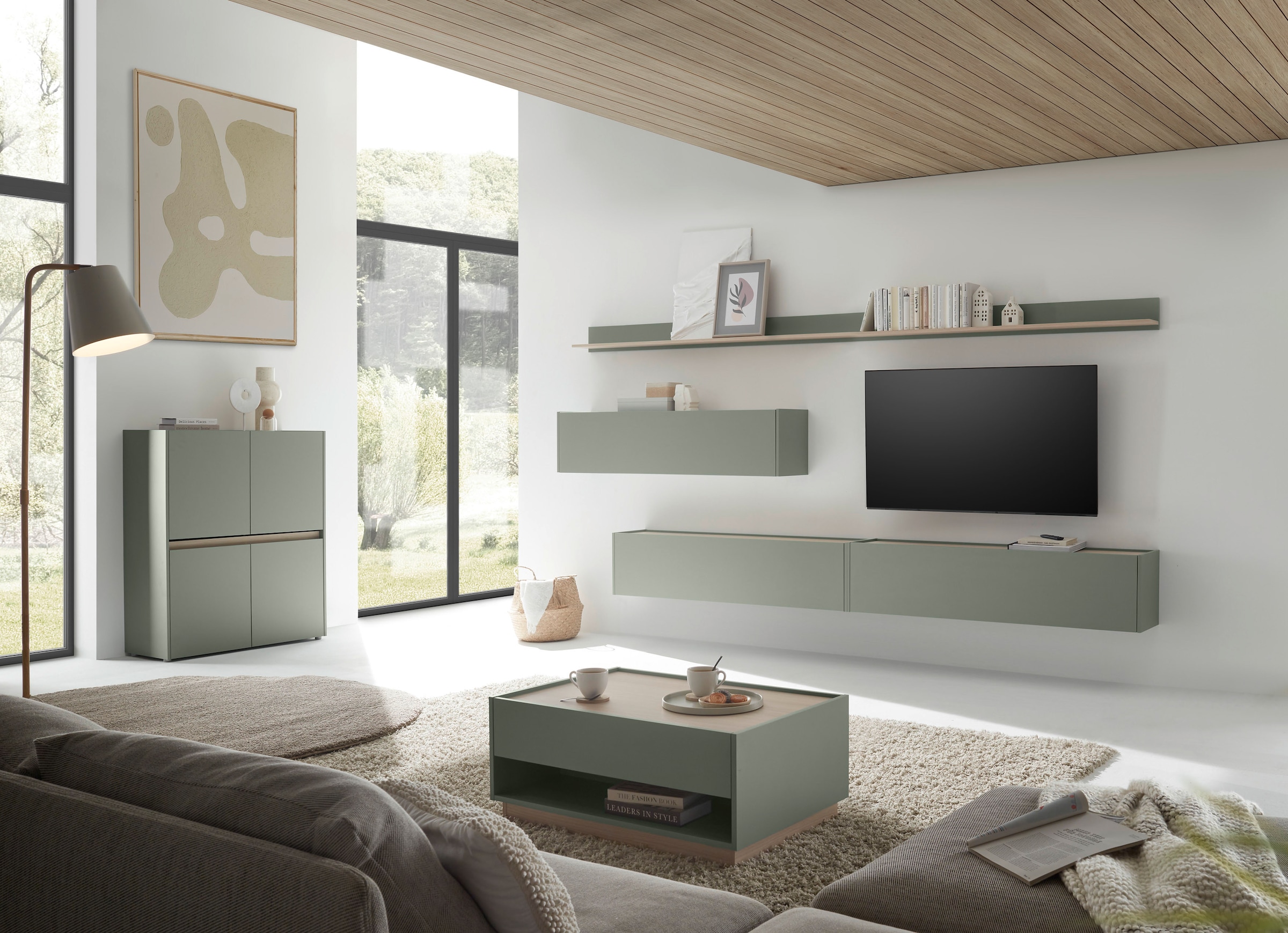 Home affaire Wohnwand »City/Giron, moderne Anbauwand, Komplettset in vielen Farben verfügbar« Set, 5 Stk. tlg.