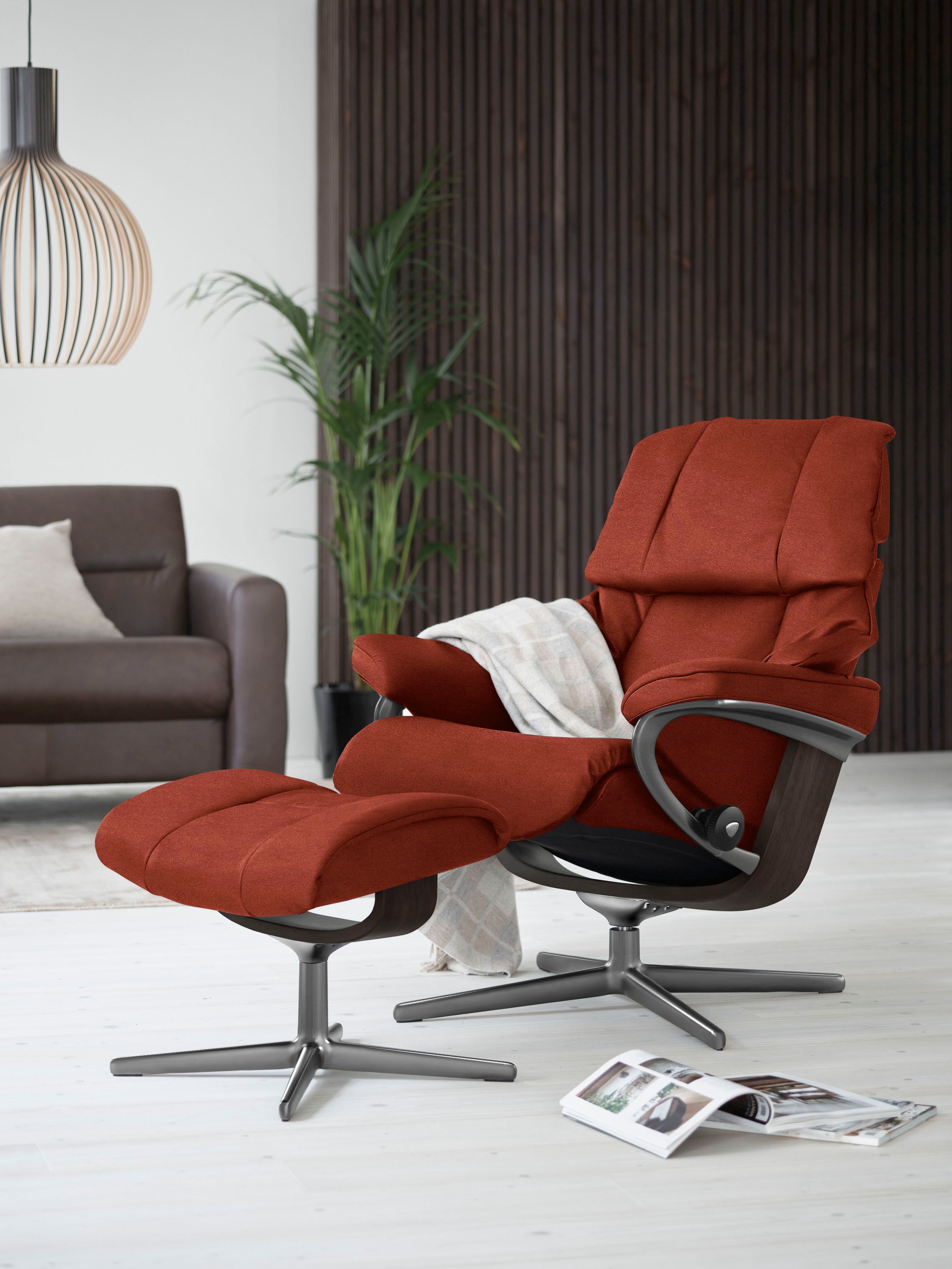 Stressless® Fußhocker »Reno«, mit Cross Base, Größe S, M & L, Holzakzent Wenge