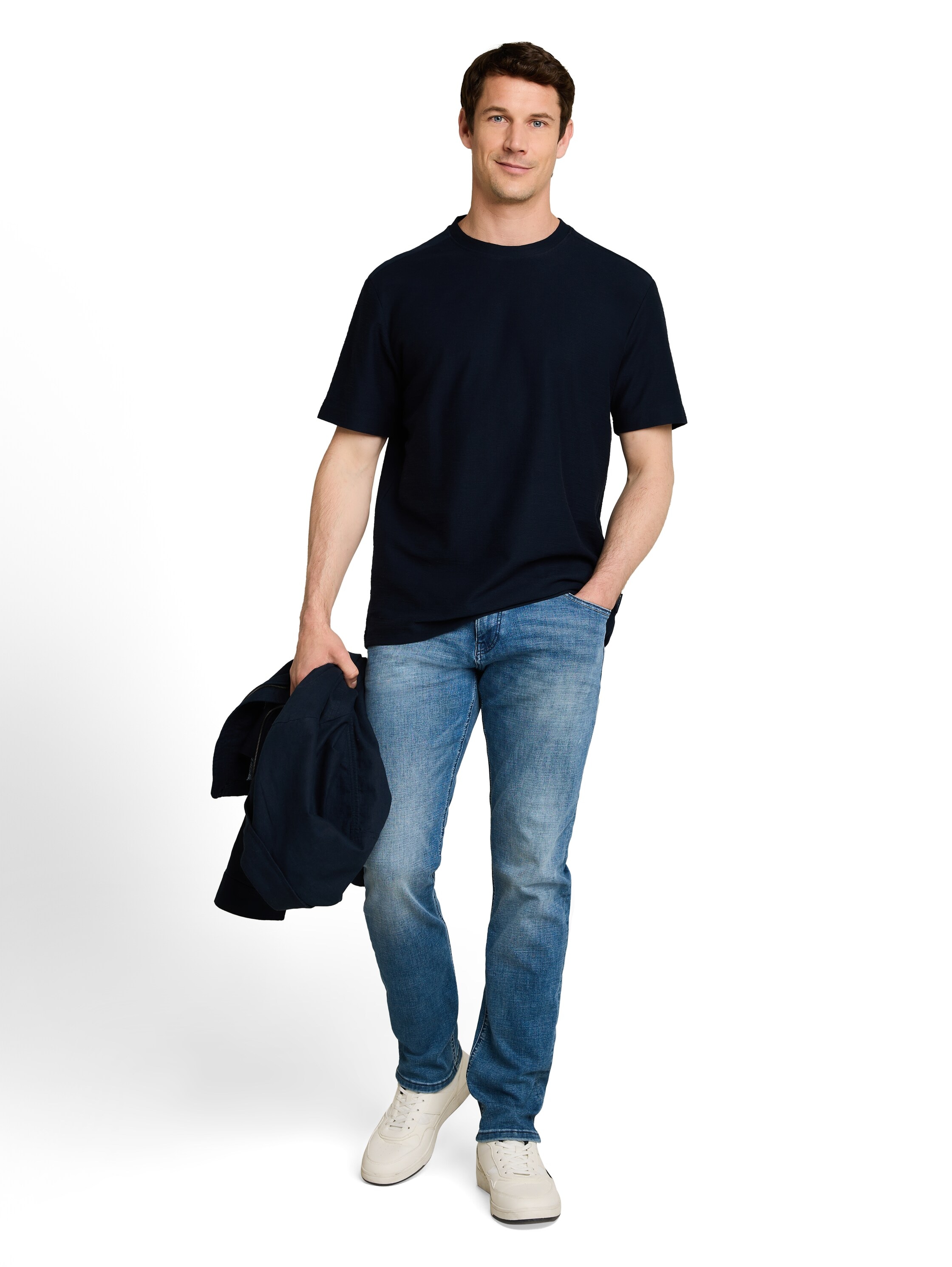 TOM TAILOR Kurzarmshirt unifarben