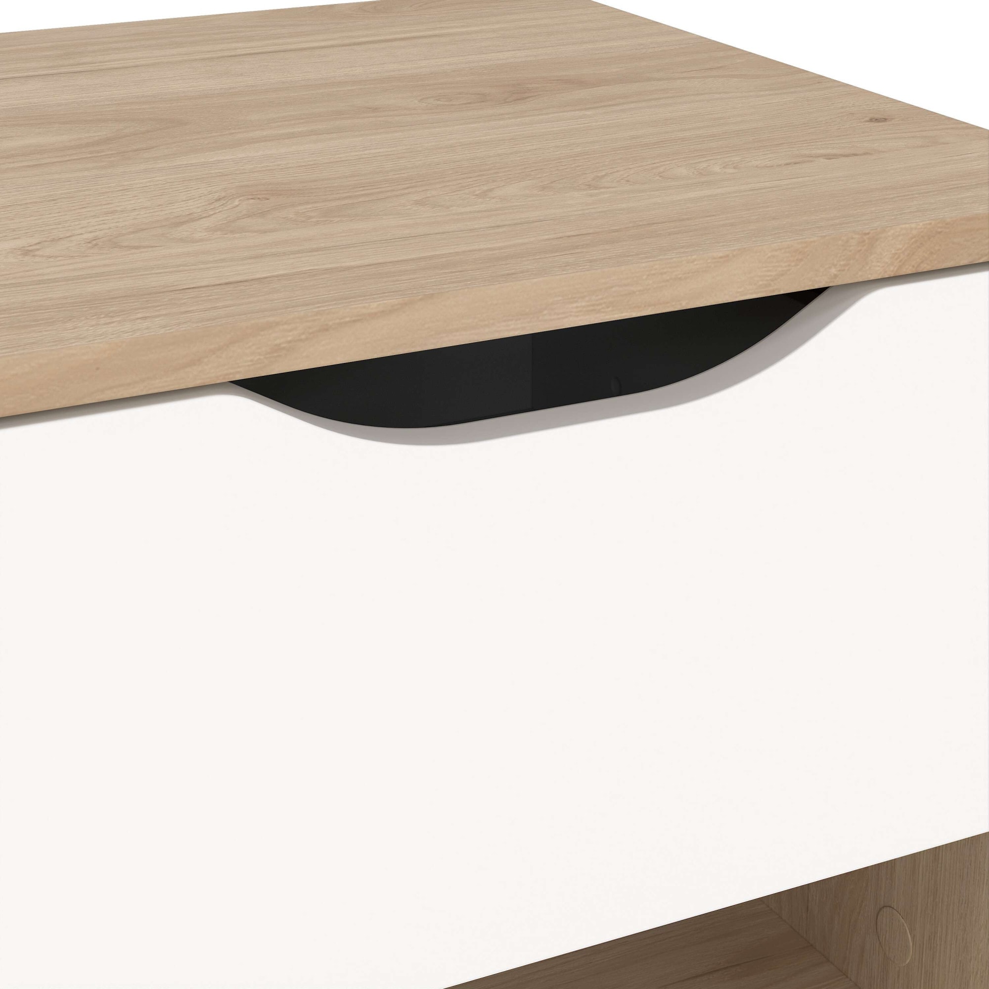 andas Nachtkommode »Ikast, Nachttisch, Nachtschrank, Beistelltisch, Abstelltisch«, 1 Schublade, Eingriffsmulden, Breite 40 cm, Höhe 47 cm