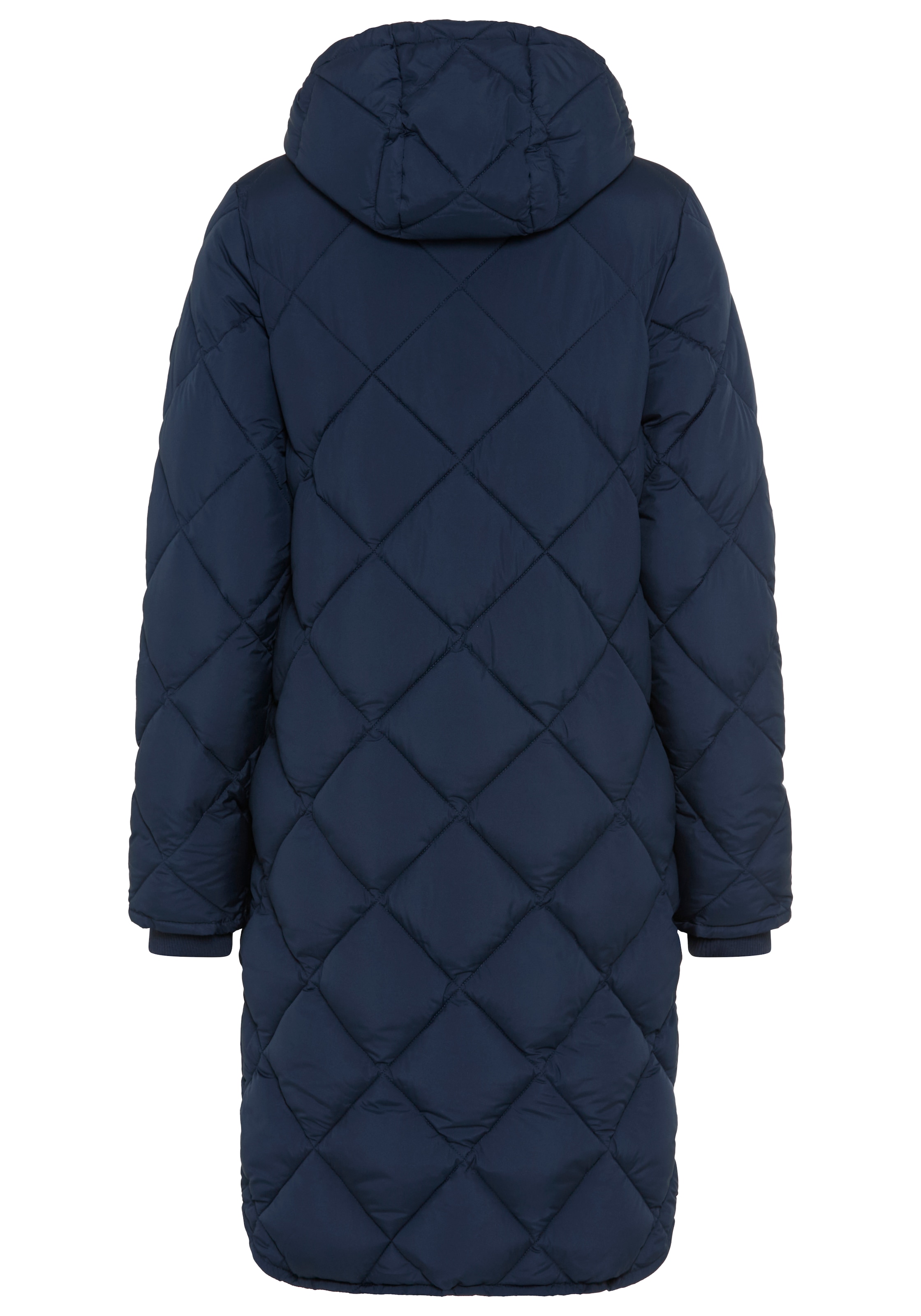 KangaROOS Steppjacke mit Kapuze lange Form mit Kapuze und modernem Steppmuster
