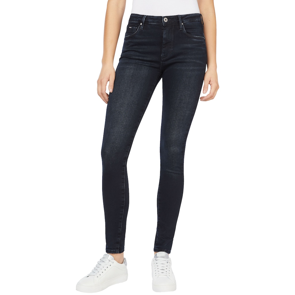 Pepe Jeans Röhrenjeans »REGENT«, in Skinny Passform mit hohem Bund aus seidig bequemem Stretch Denim