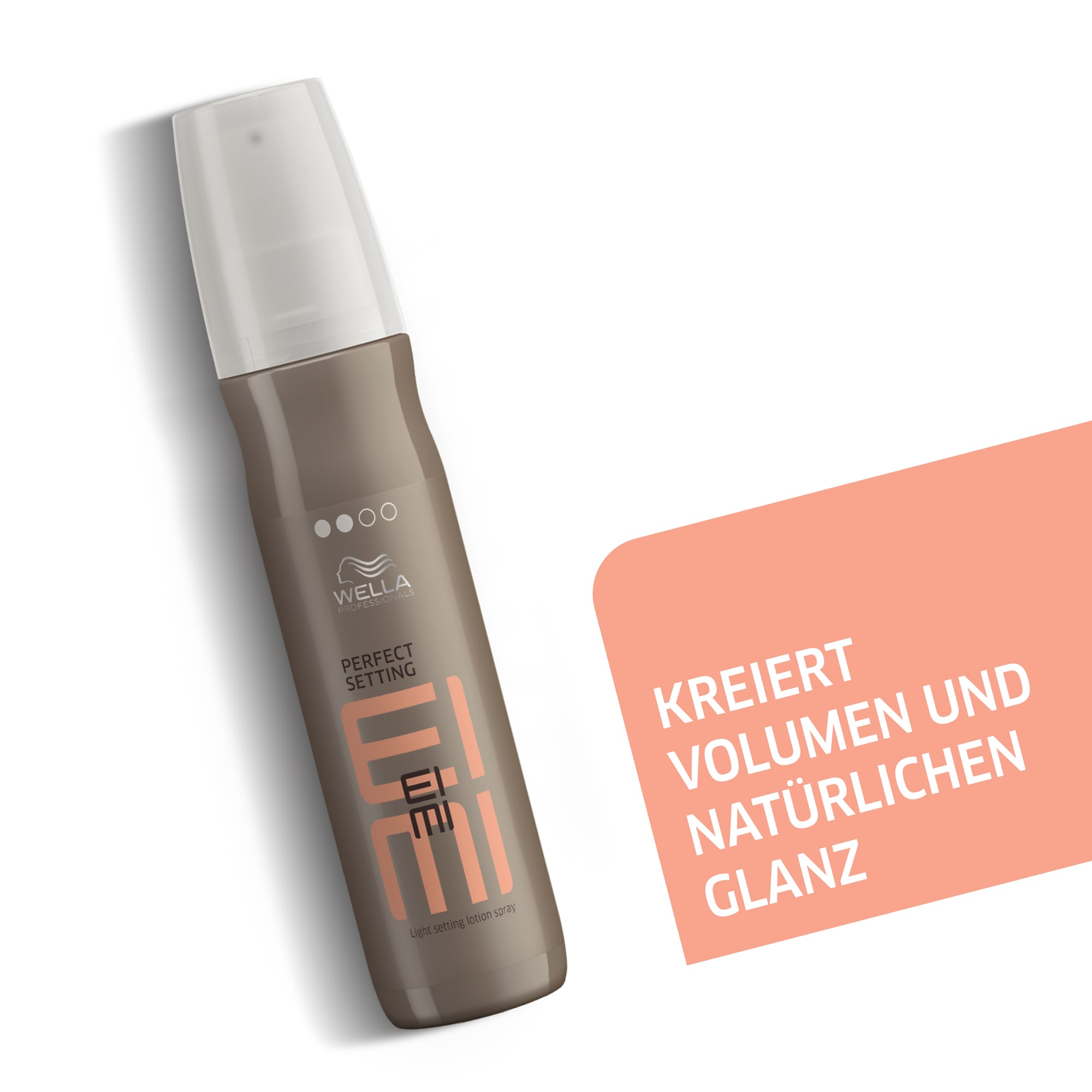 Wella Professionals Haarpflege-Spray »EIMI Perfect Setting Sprühfestiger« mittlerer Halt, mehr Volumen, ultimativer Glanz, schützt vor Föhnhitze