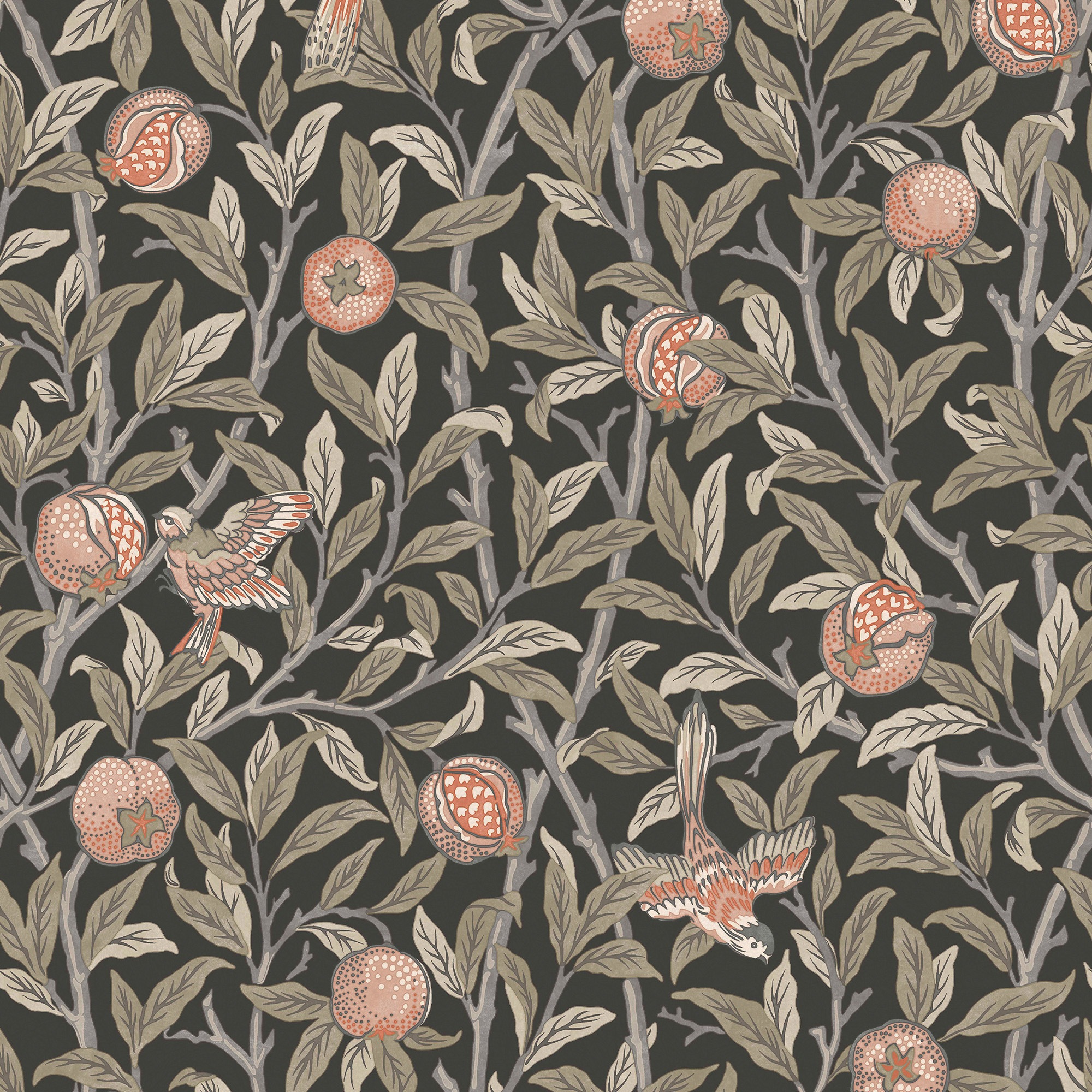 WILLIAM MORRIS AT HOME Vliestapete »Bird & Pomegranate« Retro texturiert Design Tapeten