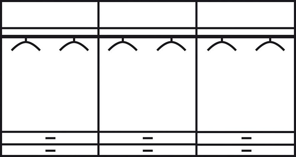 rauch Kleiderschrank »Schrank Garderobe Wäscheschrank HERSBRUCK in 2 Breiten« Breiten: 226 oder 271 cm, Höhe 210 cm, 