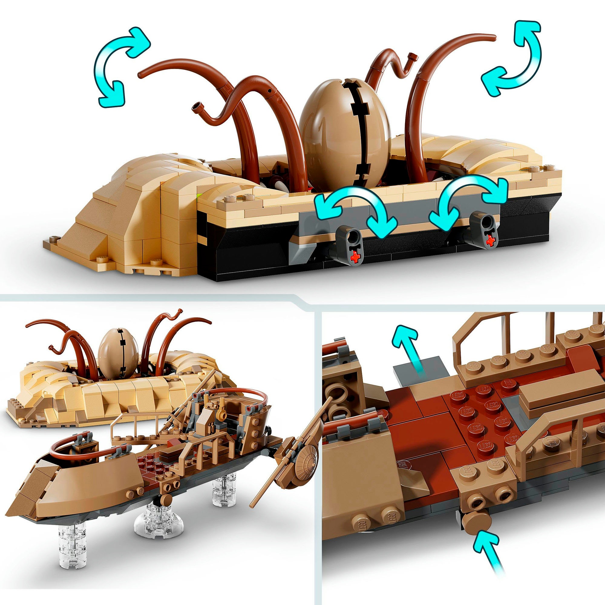 LEGO® Konstruktionsspielsteine »Wüsten-Skiff und Sarlacc-Grube (75396), LEGO Star Wars«, (558 St.), Made in Europe