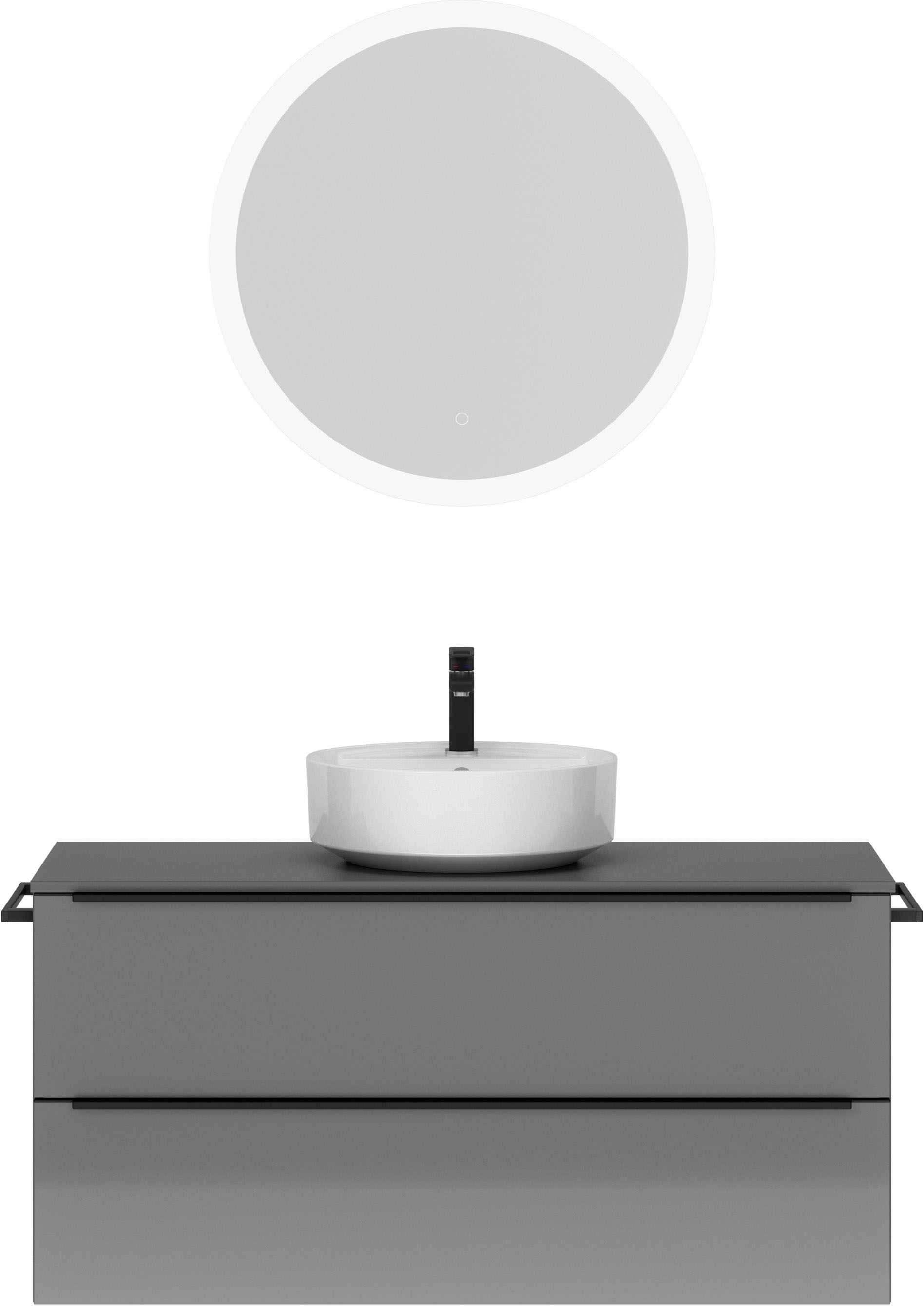 nobilia® Badmöbel-Set »Alvene« vormontiert, mit Soft-Close, 2 Stk. tlg. günstig online kaufen