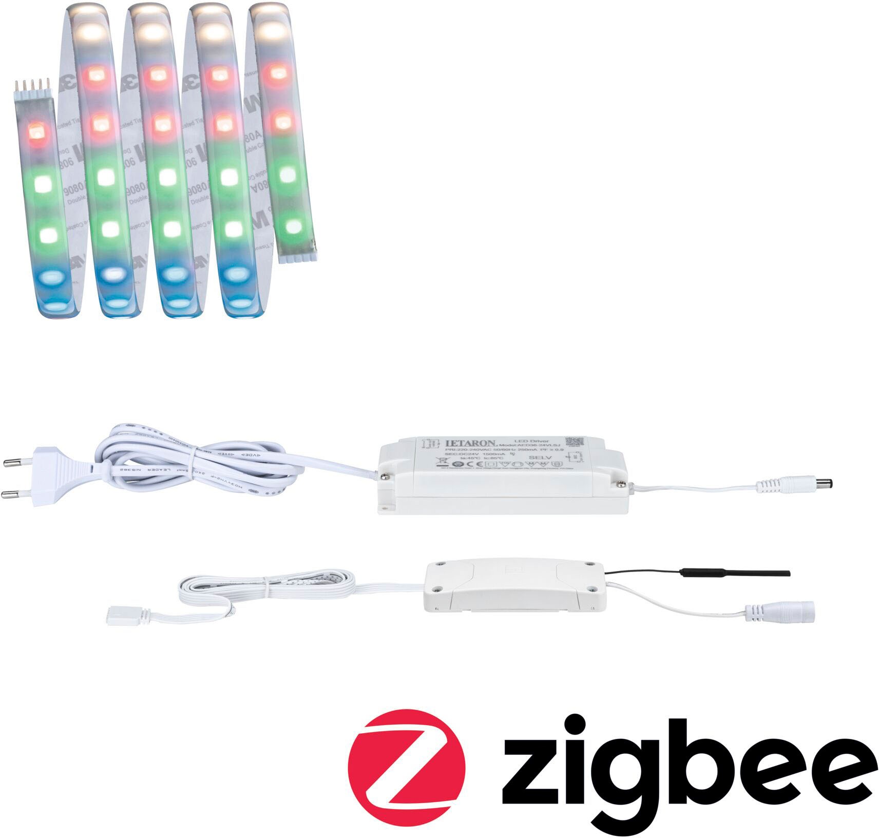 Paulmann LED-Streifen »MaxLED 500 RGBW Smart Home Zigbee 1,5m IP44 13,5W beschichtet«, 1 St.-flammig