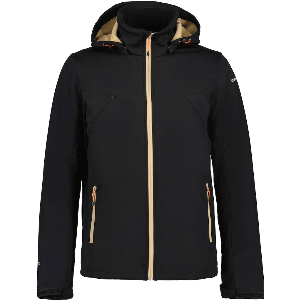 Icepeak Softshelljacke »H SOFTSHELLJACKE BIGGS«, mit Kapuze