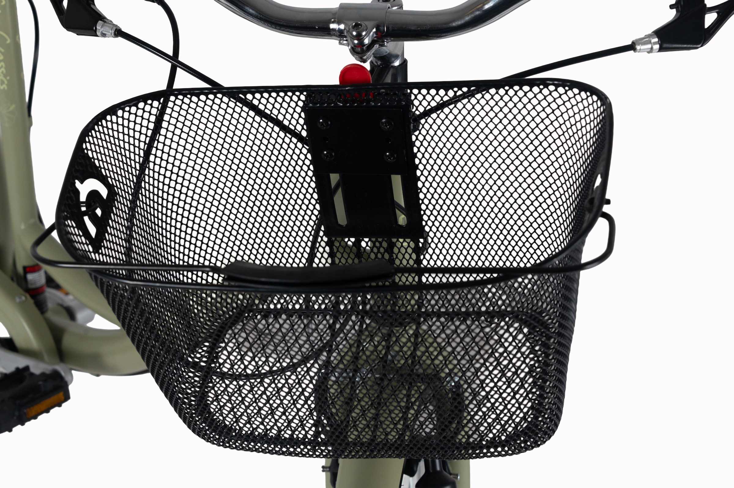 Dacapo Cityrad »DaCapo Citybike 26'' Cantaloupe khaki mit Korb« 6 Gang Shimano Tourney Schaltwerk Kettenschaltung