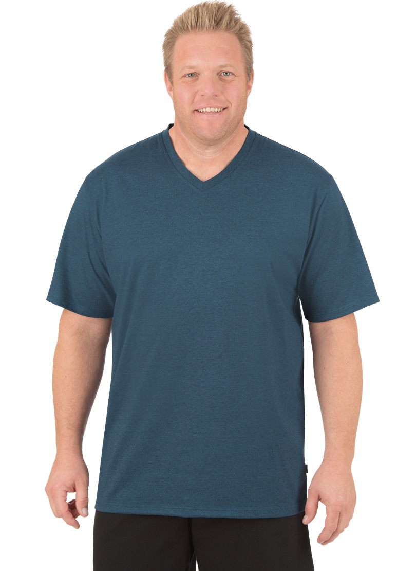 Trigema T-Shirt »TRIGEMA V-Shirt DELUXE Baumwolle«, (1 tlg.)