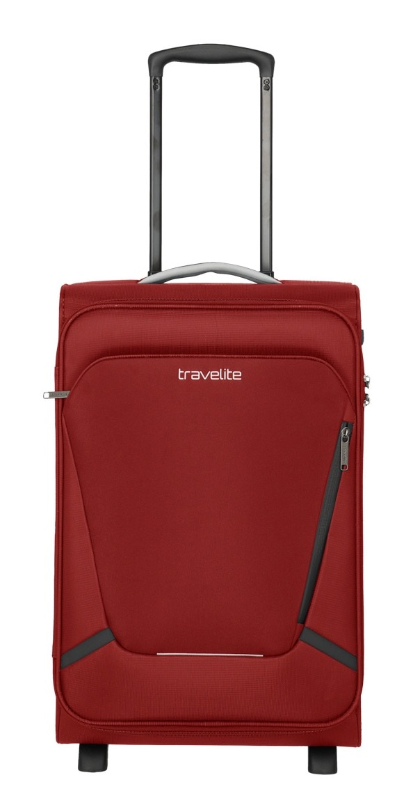 travelite Handgepäck-Trolley »JETPACK Slim 2 Cabin, konzipiert für Air France, KLM & ITA«, 4 Rollen, Weichgepäck-Koffer Handgepäck für die meisten gängigen Airlines