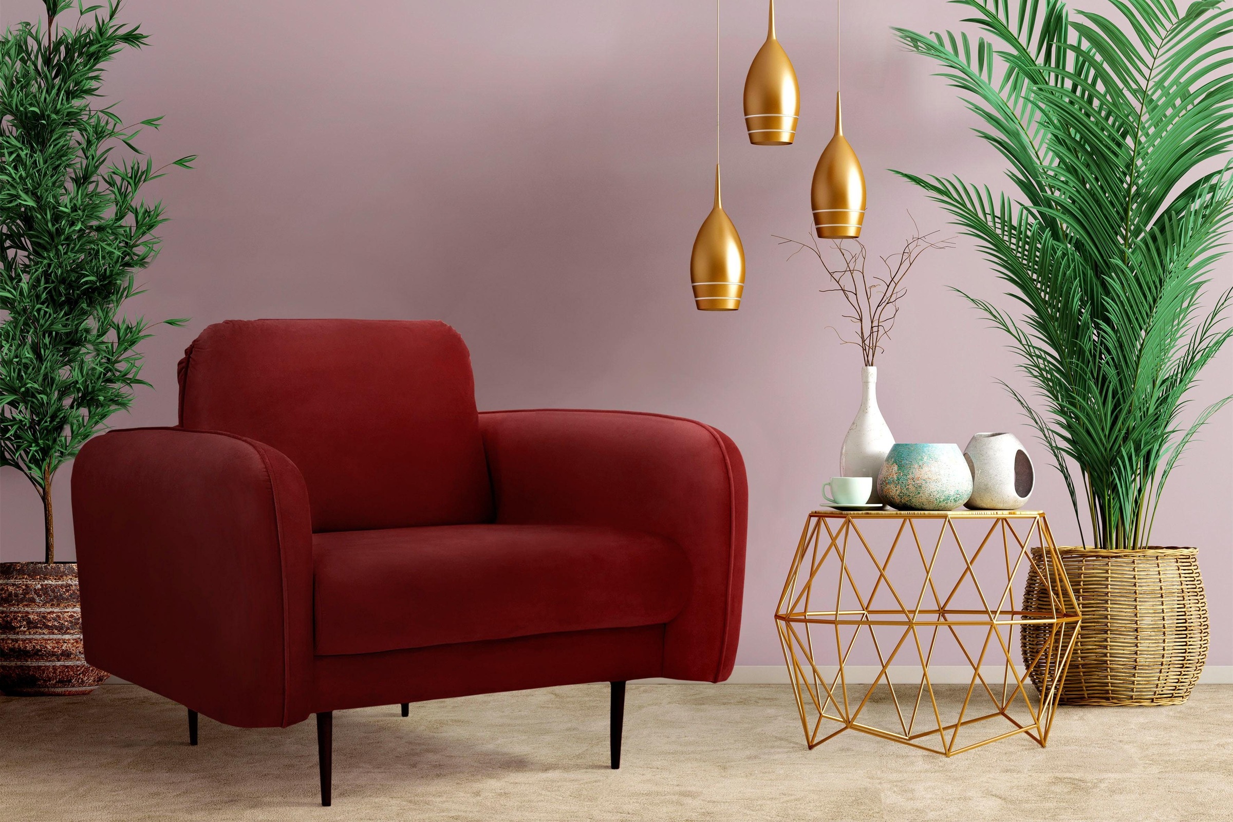 Home affaire Sessel »Skidi« mit losem Rückenkissen und Keder oben auf der A günstig online kaufen