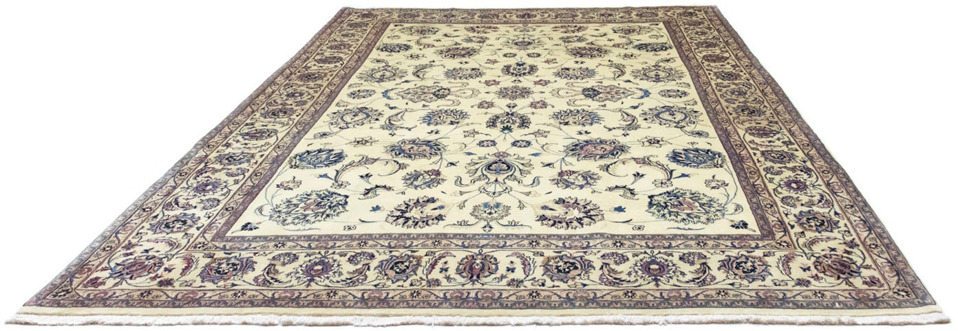 morgenland Wollteppich »Maschad Durchgemustert Beige chiaro 341 x 244 cm«, günstig online kaufen