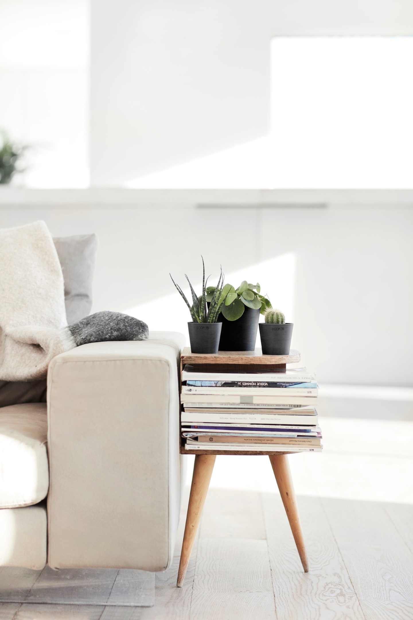 ECOPOTS Blumentopf »AMSTERDAM Mini Dark Grey« BxTxH: 13x13x11,4 cm