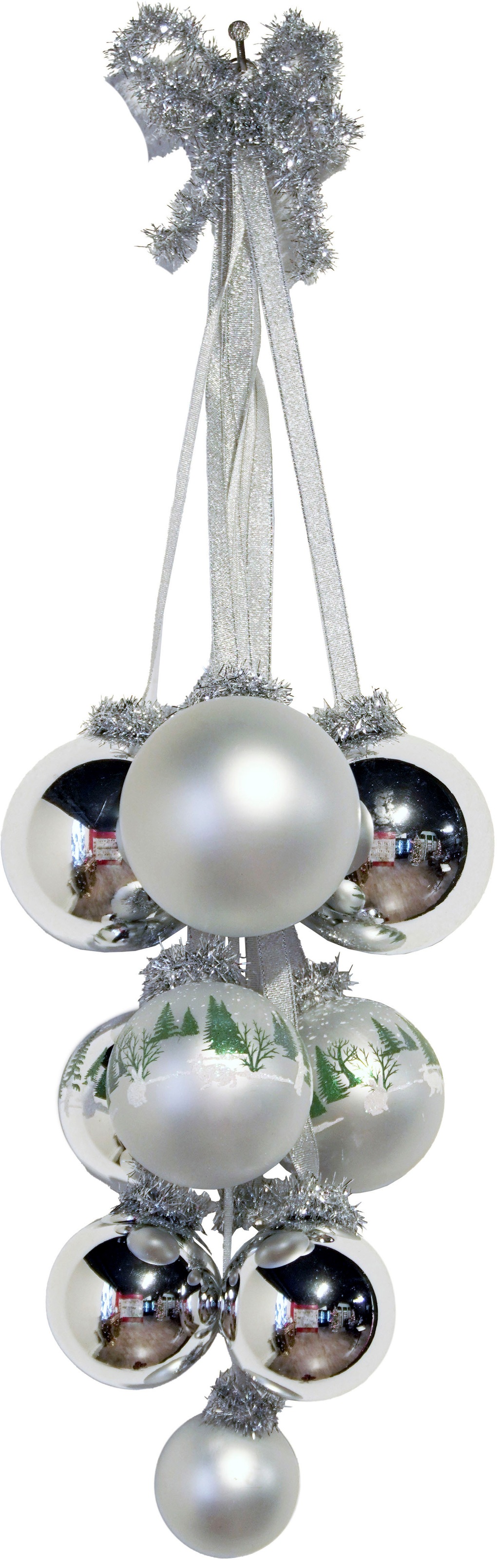 Krebs Glas Lauscha Christbaumschmuck »Glaskugel-Gehänge«, (1 tlg.), Christbaumschmuck aus Glas, handgefertigt, Glaskugel Gehänge