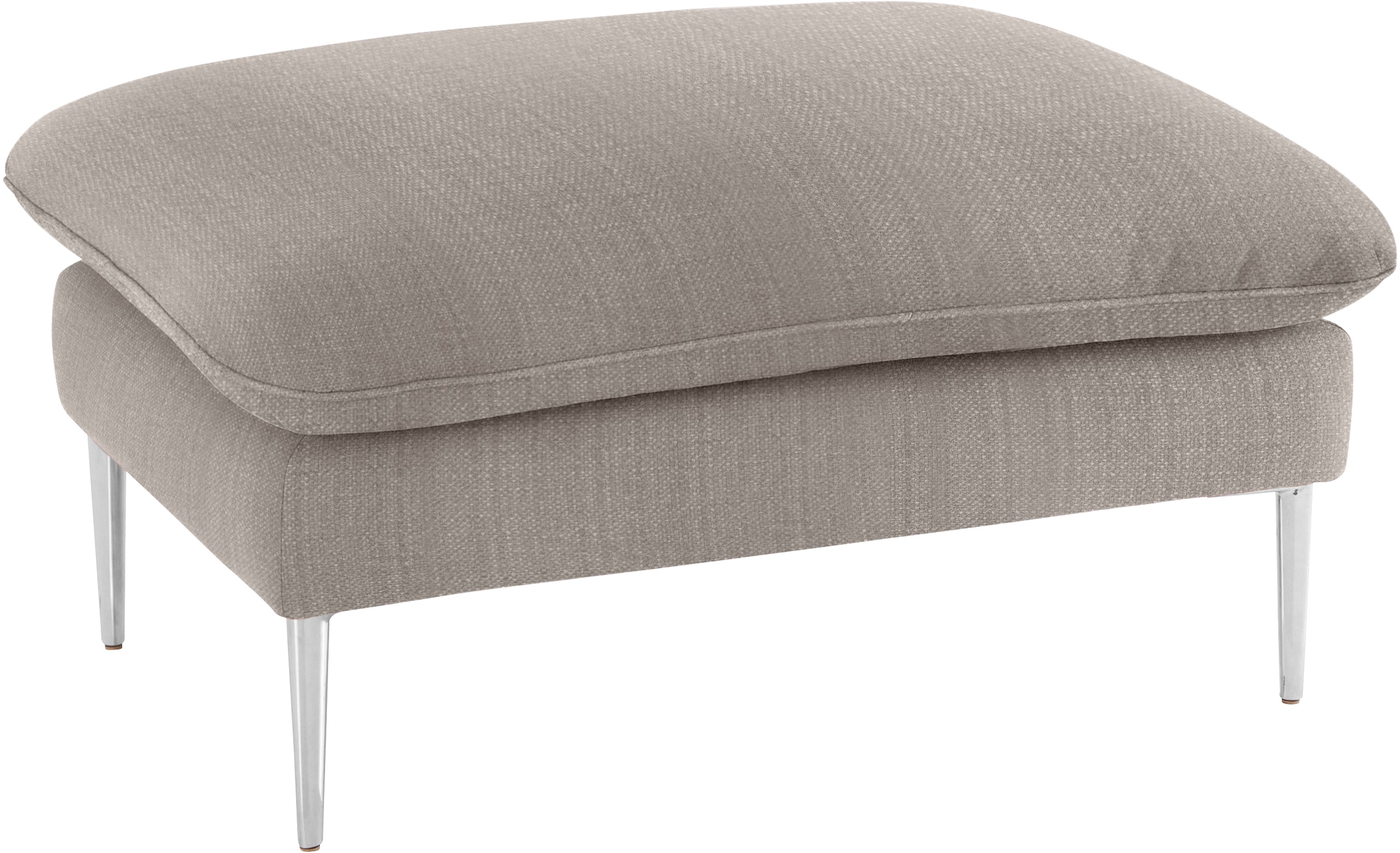 W.SCHILLIG Hocker »enjoy&MORE« Füße Chrom glänzend, Breite 106 cm