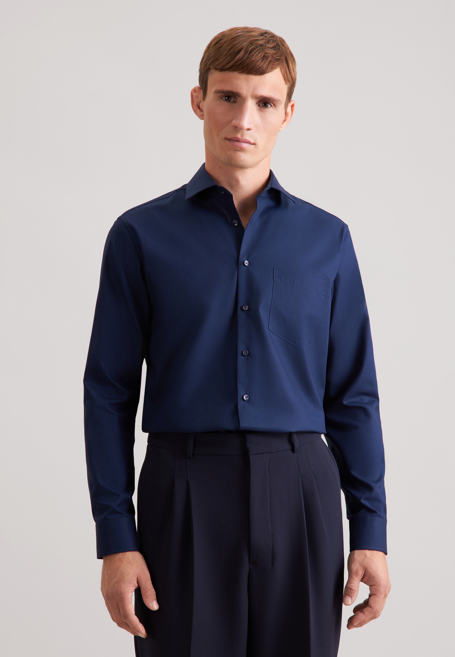 seidensticker Businesshemd »Schwarze Rose« Regular 1/1 Kentkragen Uni