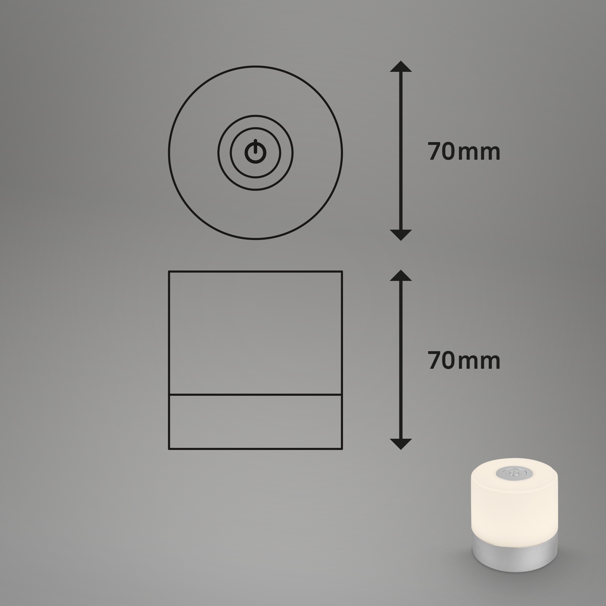 Briloner Leuchten USB Tischleuchte »SMAL«