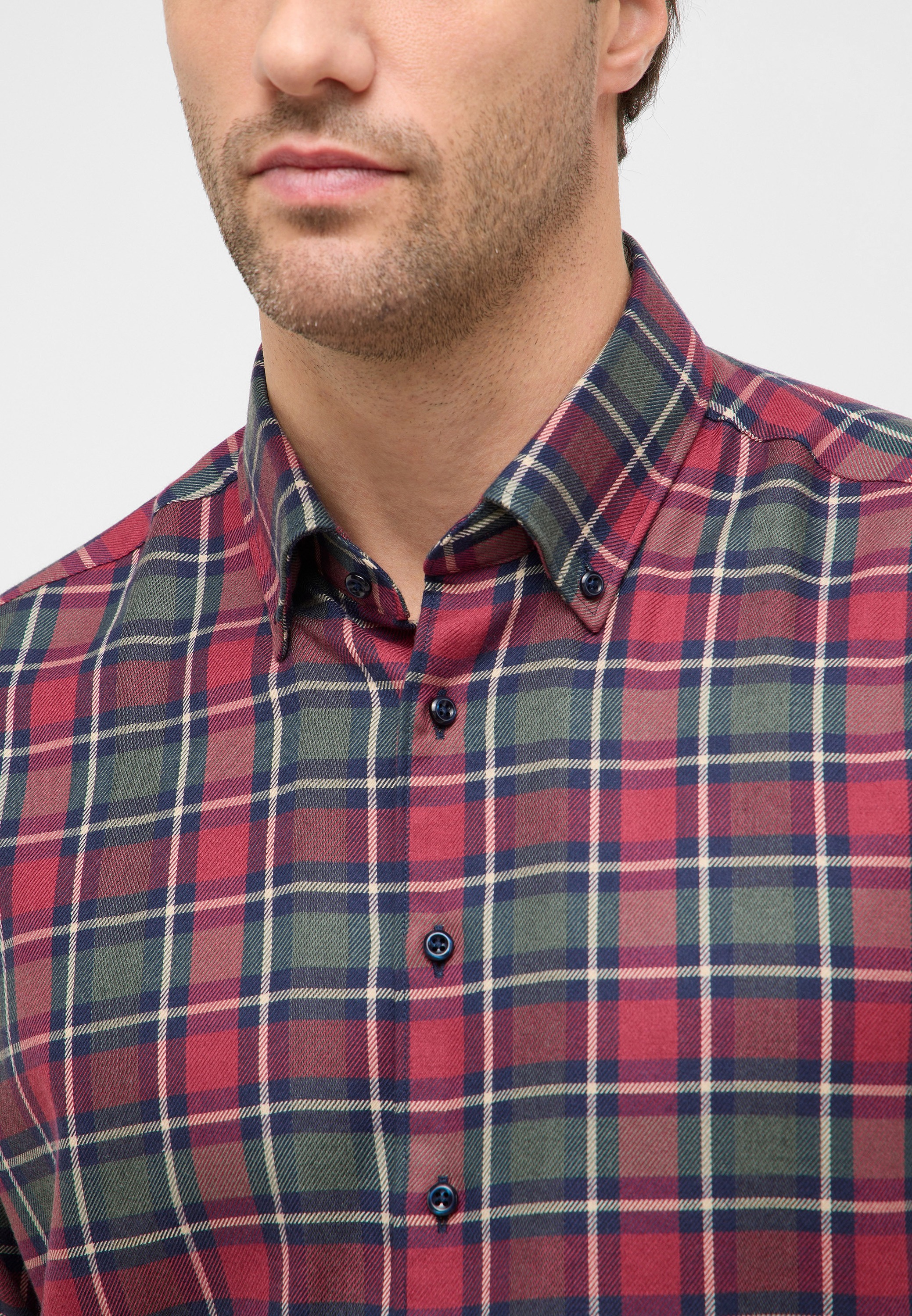 Eterna Langarmhemd »MODERN FIT« EASY IRON (bügelleicht)