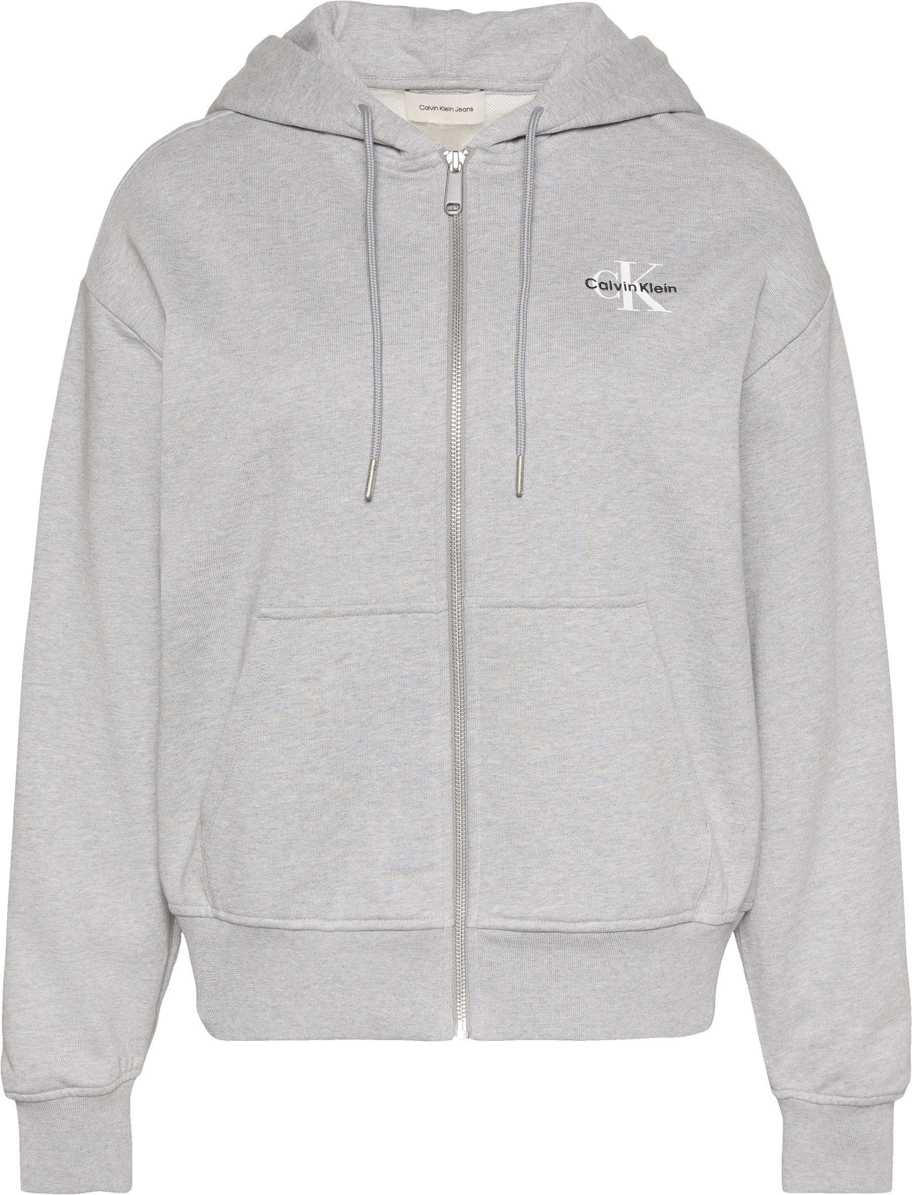 Calvin Klein Sweatjacke »MNLG FRNCH TRRY FZ B« Mit Rundhalsausschnitt