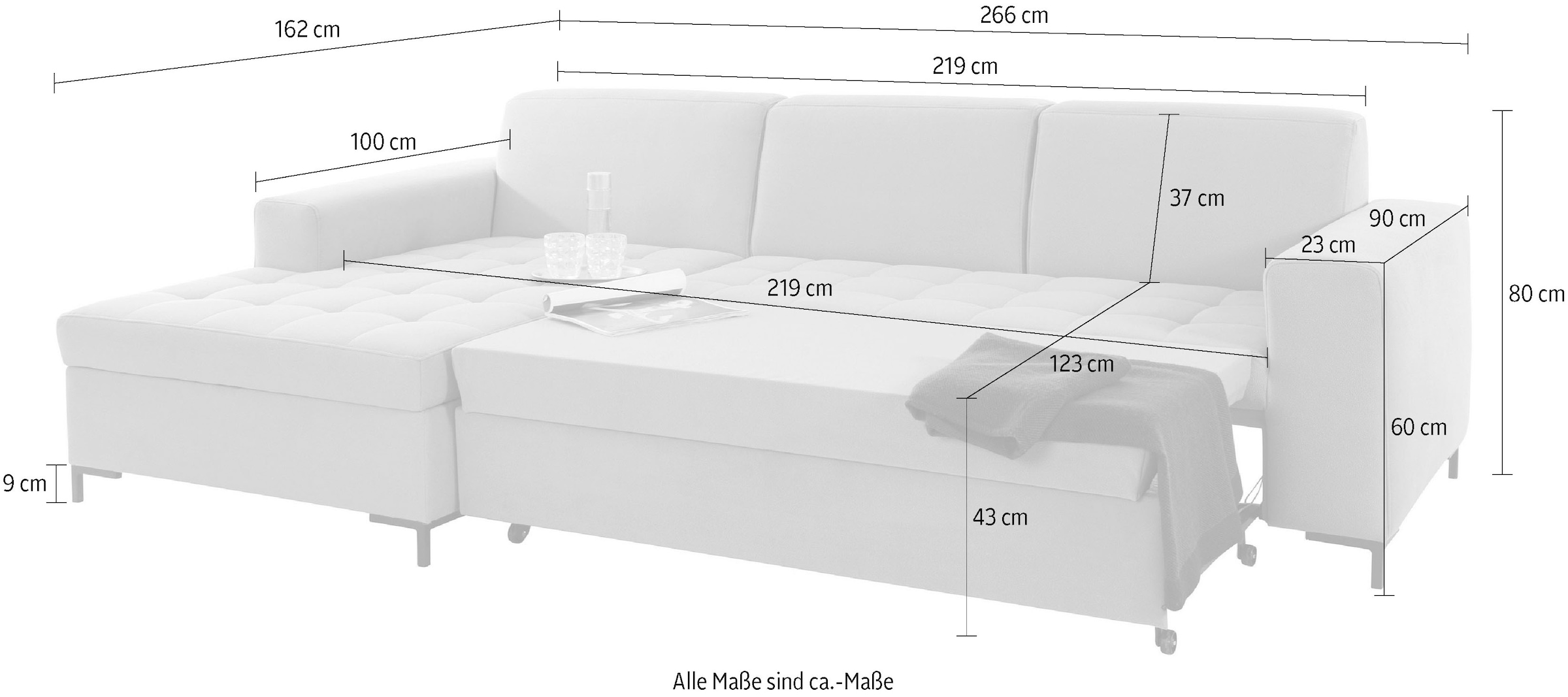 OTTO products Ecksofa »Grazzo, zeitlos und elegant, mit moderner Sitzheftung, L-Form«, hochwertige Stoffe aus recyceltem Material, Steppung im Sitzbereich