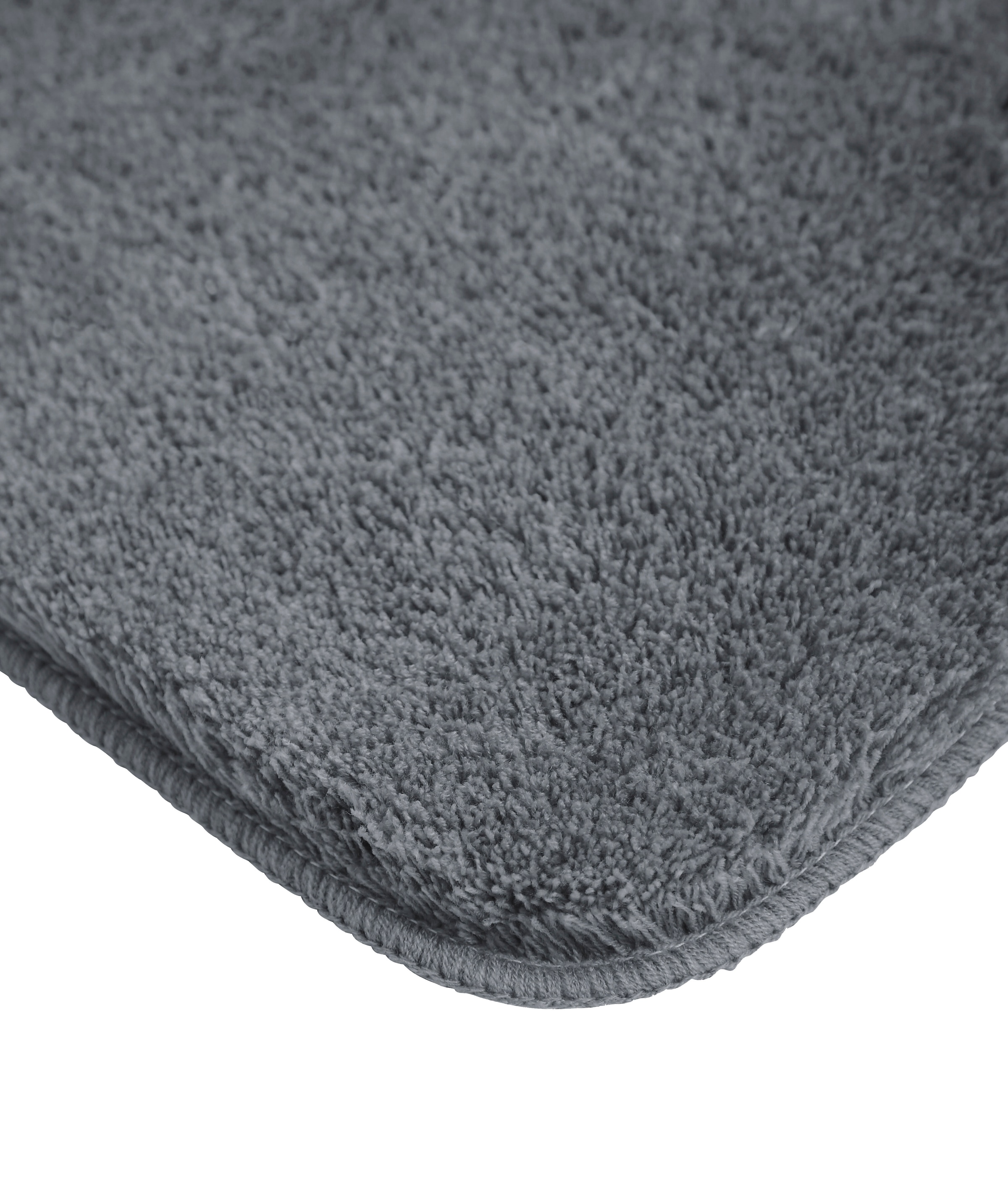 my home Badematte »Merida, Badvorleger, Badezimmer Teppich«, rutschhemmend beschichtet, fußbodenheizungsgeeignet-schnell trocknend-strapazierfähig, Badteppich, Uni Farben, rechteckig, rund & als 2-tlg. Set erhältlich