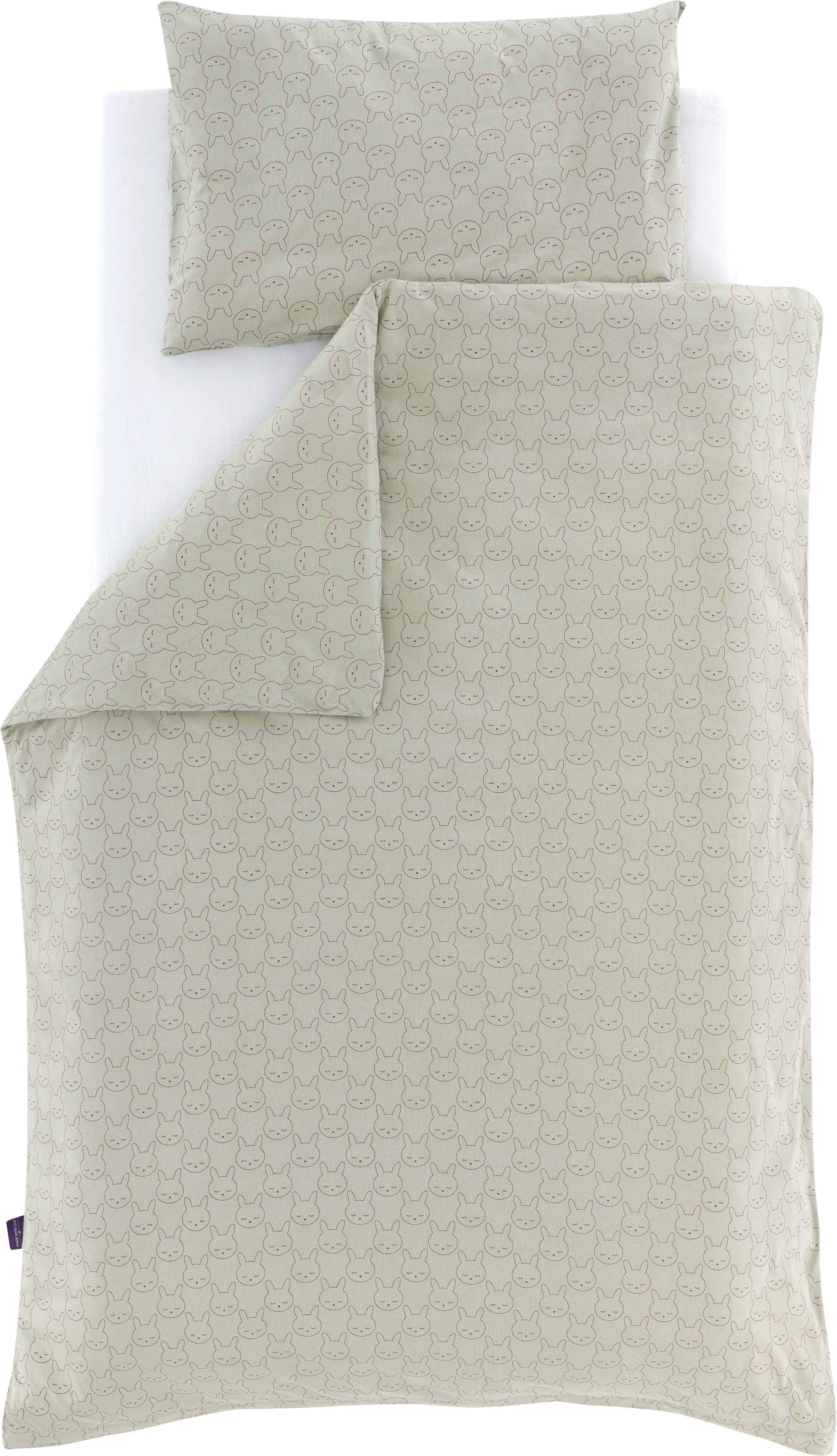 Träumeland Babybettwäsche »Jersey Kuschelhase«, mit Allover-Print
