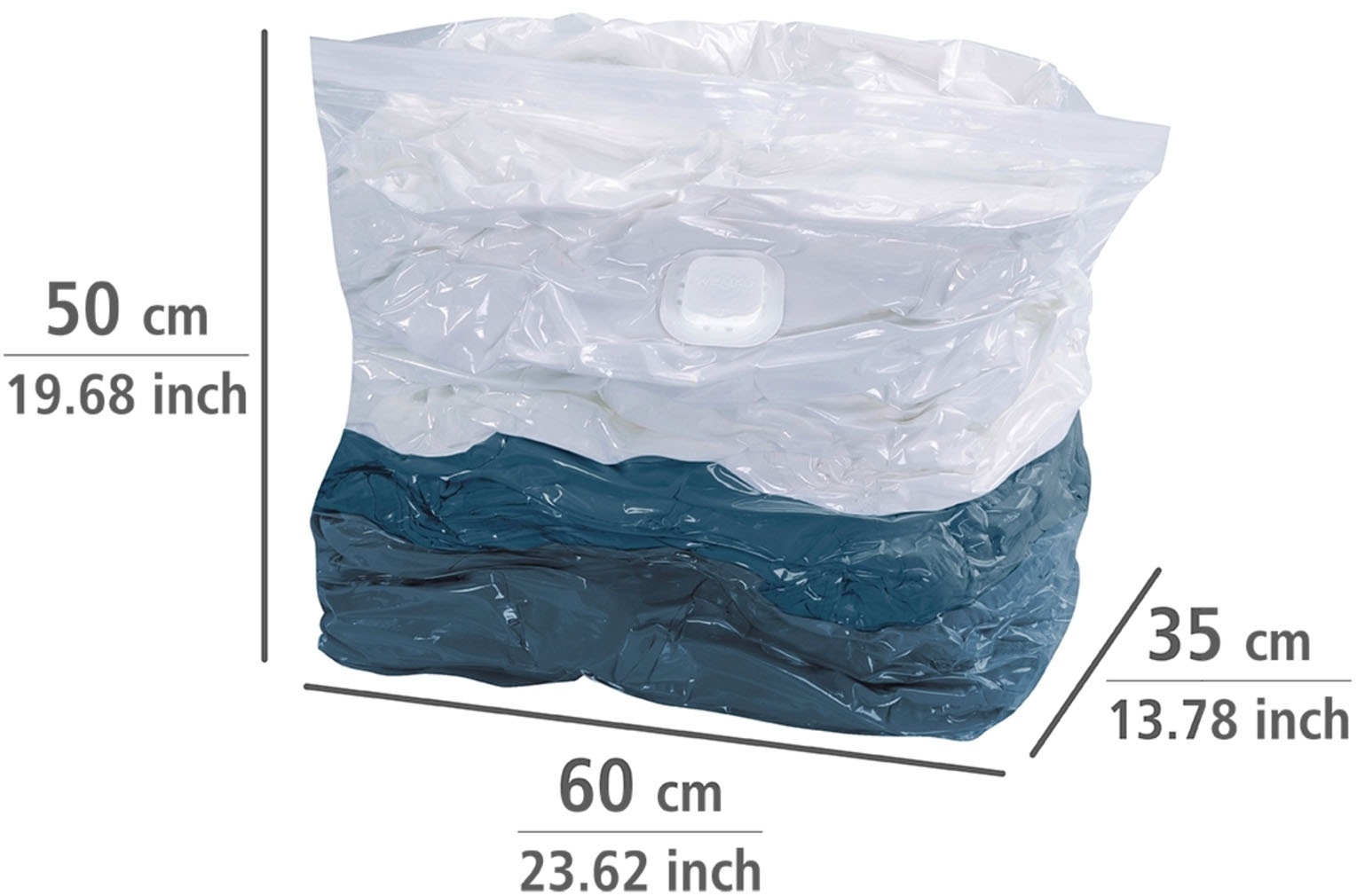 WENKO Vakuumierbeutel »Modell Cube« Vakuum Aufbewahrungsbeutel, 2 x Cube S und 2 x Cube L