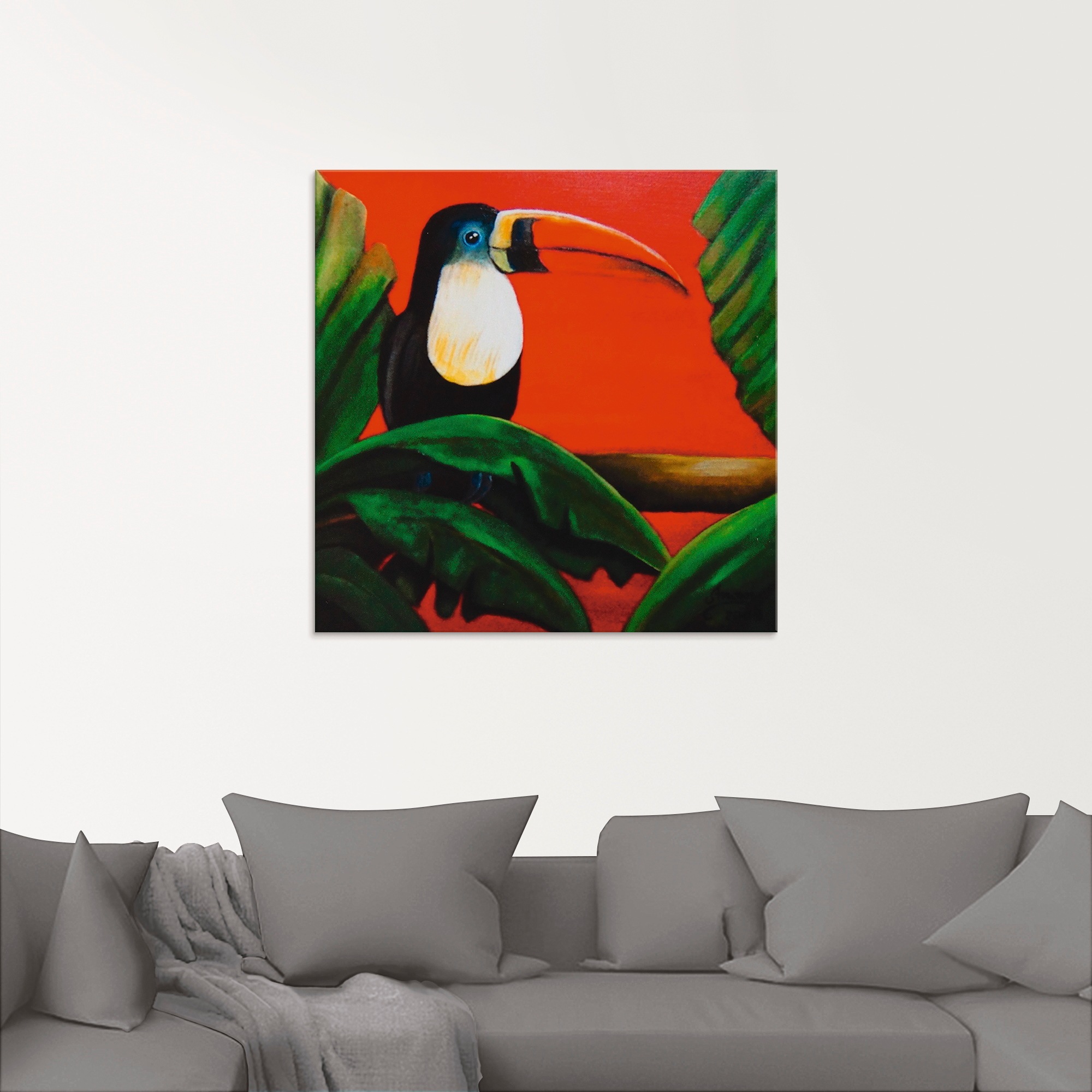 Artland Glasbild »Tukan«, Vögel, (1 St.), in verschiedenen Größen