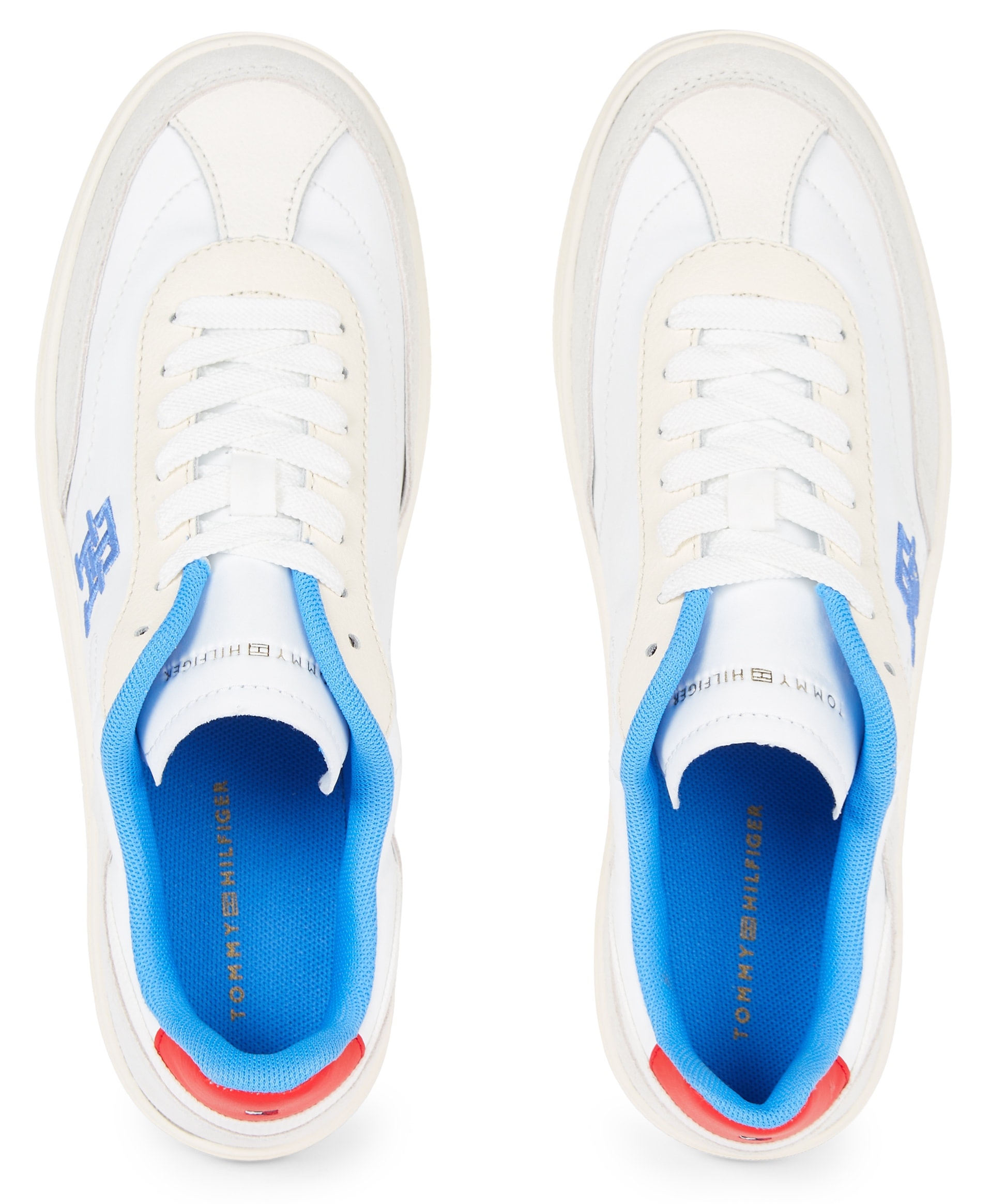 Tommy Hilfiger Plateausneaker »TH HERITAGE COURT SNEAKER«, mit TH-Logostickerei, Freizeitschuh, Halbschuh, Schnürschuh