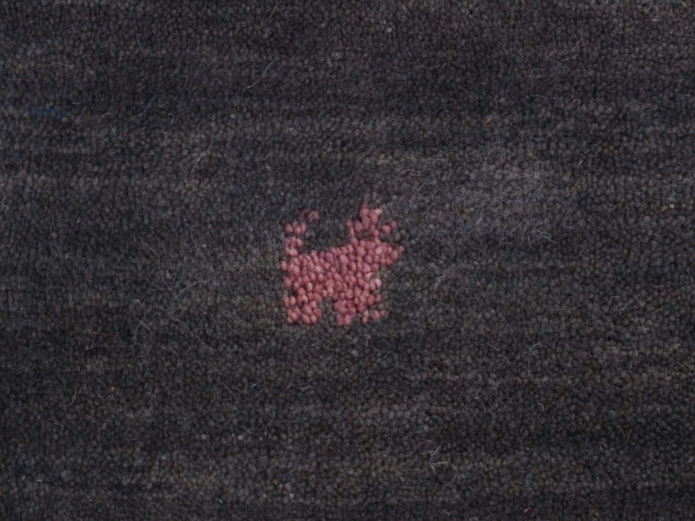 carpetfine Wollteppich »Gabbeh-Uni«, quadratisch, 15 mm Höhe, reine Wolle, handgewebt, Gabbeh Loom Tiermotiv, Sonderform Quadrat