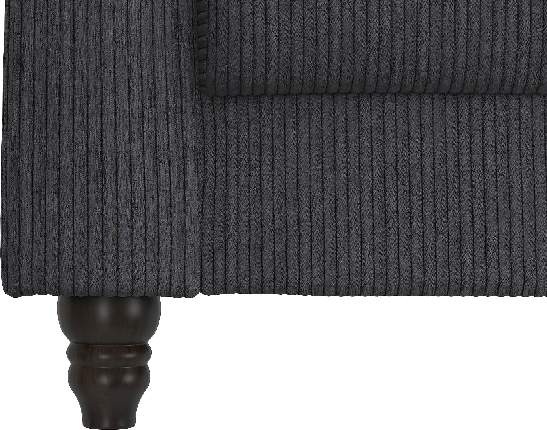 Dorel Home Ecksofa »Felix II, L-Form, Schlafsofa 241cm (Liegefl. 108/195 cm),«, verstellb. Rückenlehne, Recamiere wechselbar, Cord