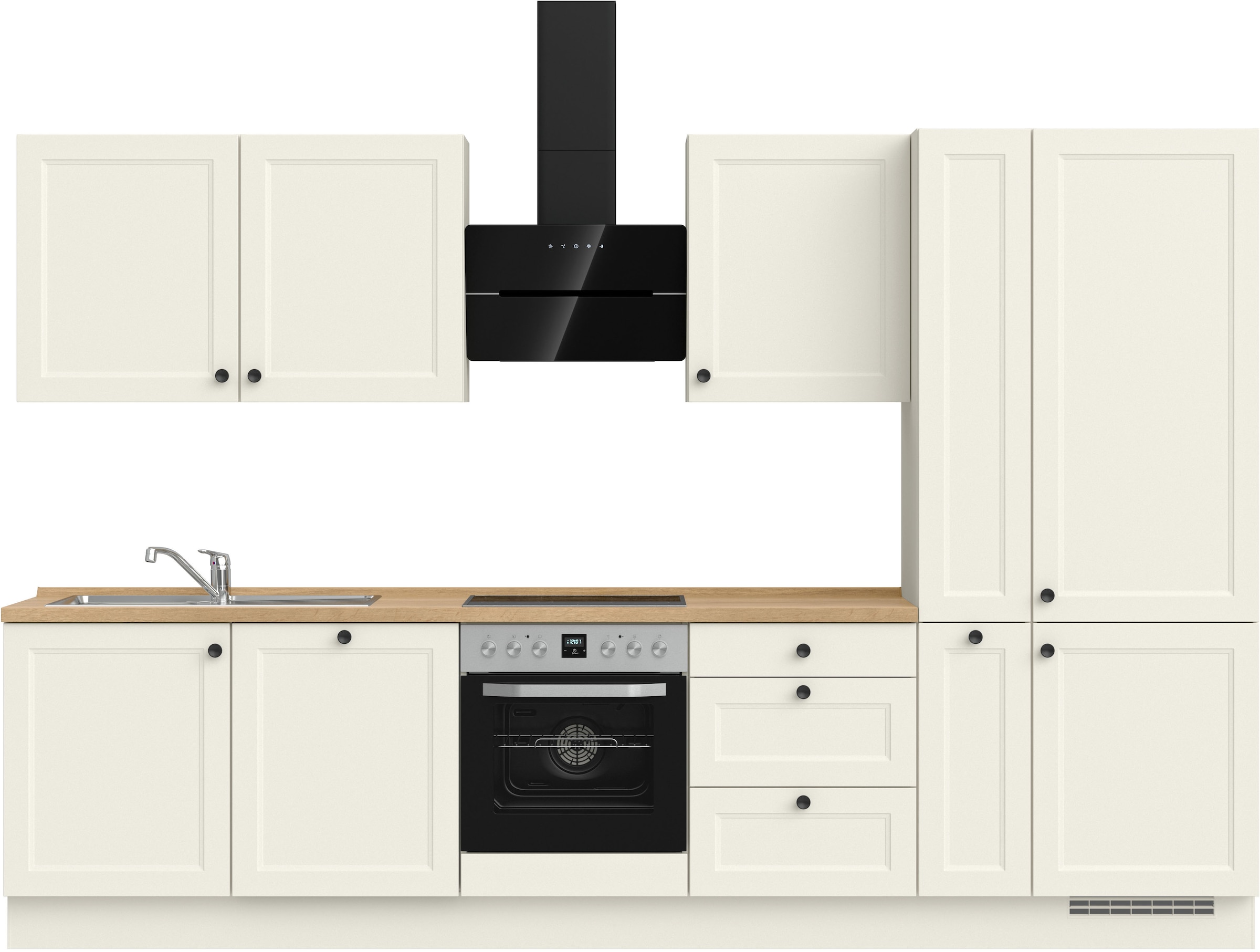 nobilia® Küchenzeile »"Cascada II"«, vormontiert, Breite 330 cm, Ausrichtun günstig online kaufen
