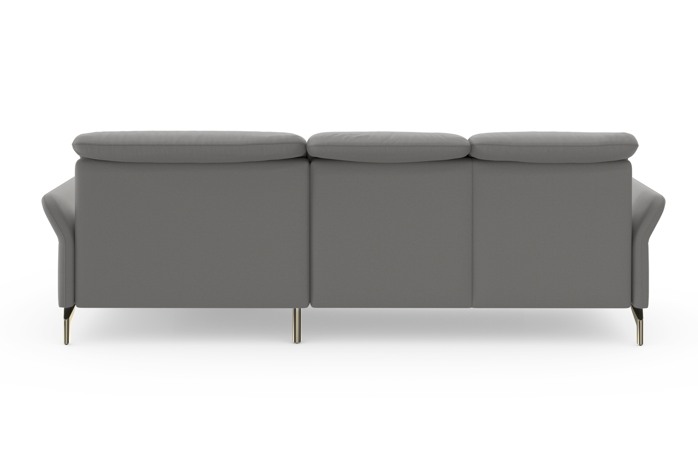 sit&more Ecksofa »Fashion L-Form«, wahlweise mit Kopfteilverstellung, Vorziehsitz, motorisch, Nickelfüße