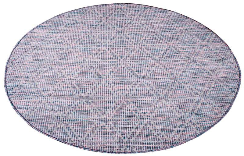 Carpet City Outdoorteppich "PALM3073" rund 5 mm Höhe Wetterfest & UV-bestän günstig online kaufen