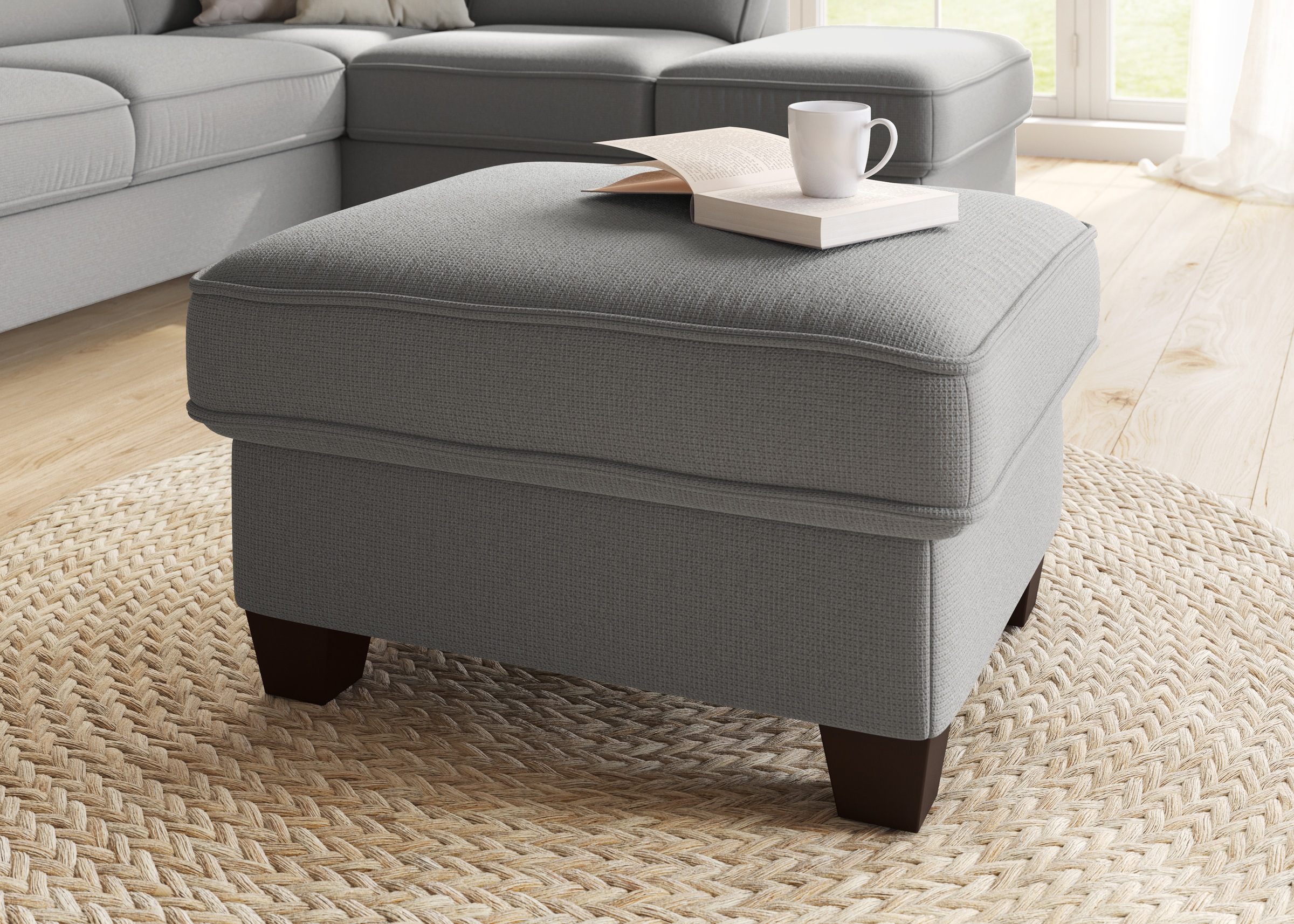 Home affaire Hocker »County«, (1 St.), mit Federkern und Stauraum, passend günstig online kaufen