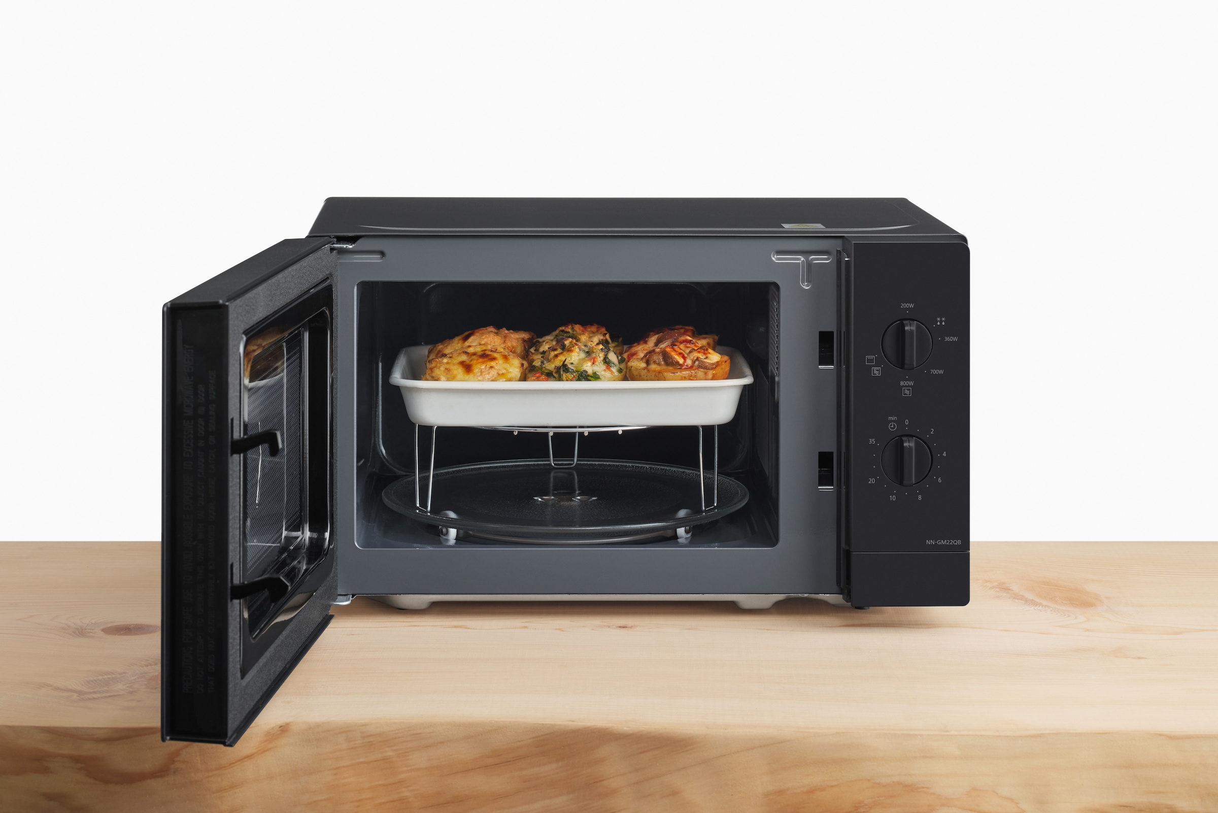 Panasonic Mikrowelle »NN-GM22QBEPG mit Grillfunktion«, Mikrowelle-Grill, 800 W