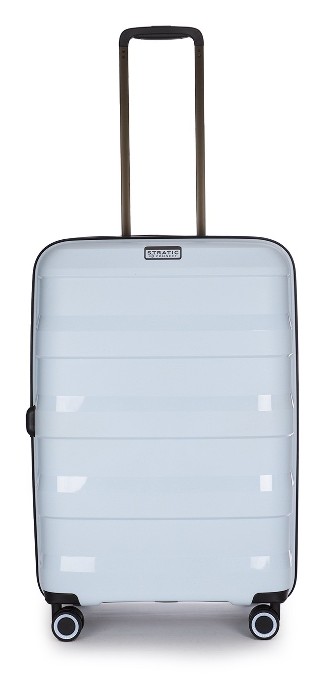 Stratic Trolley »STRAW+ Koffer M«, (1 St.), 4 Rollen, Hartschalenkoffer Trolley TSA-Zahlenschloss STRATIC CONNECT NFC-Chip