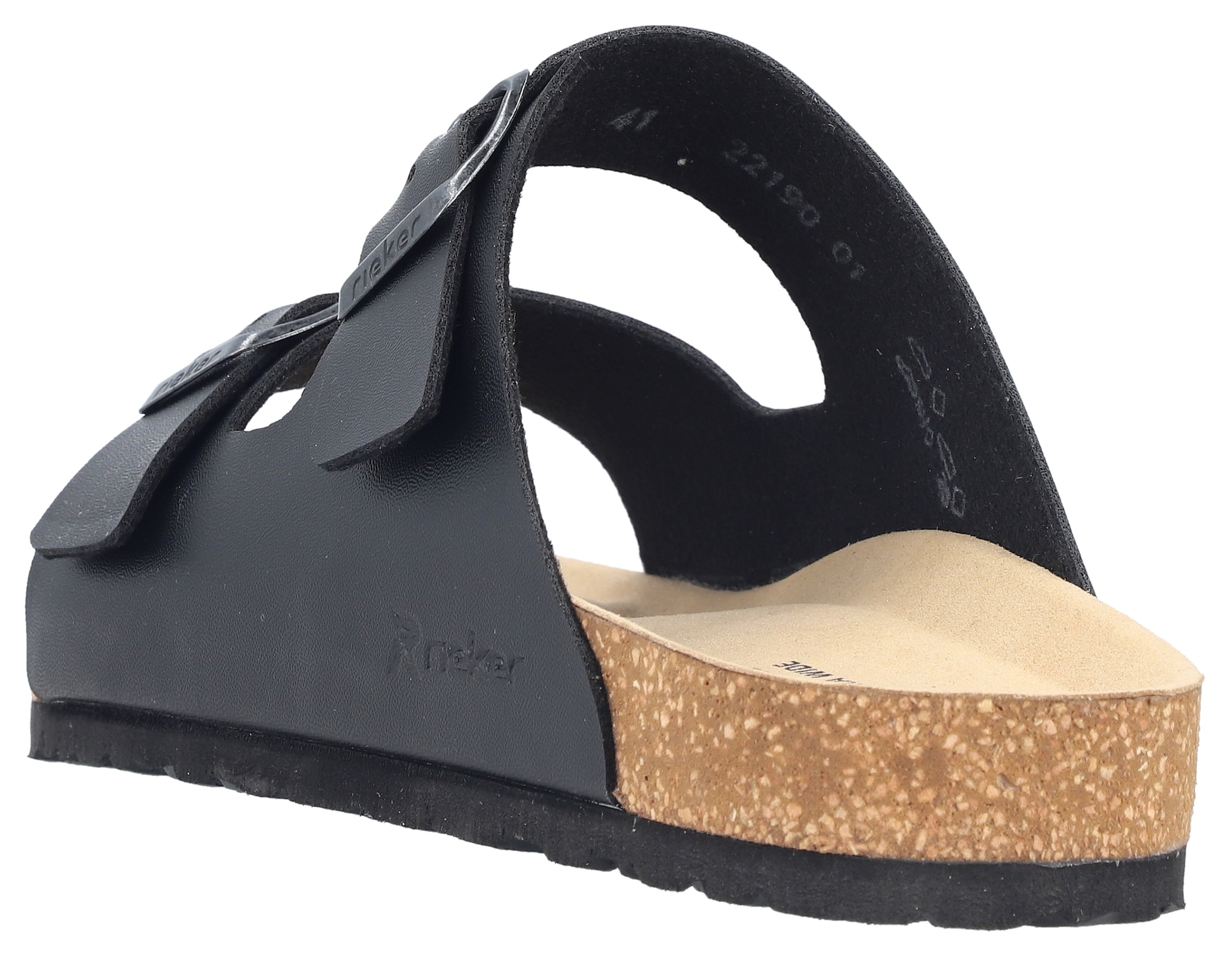 Rieker Pantolette  Sommerschuh, Schlappen, Hausschuh, mit zwei Schnallenverschlüssen