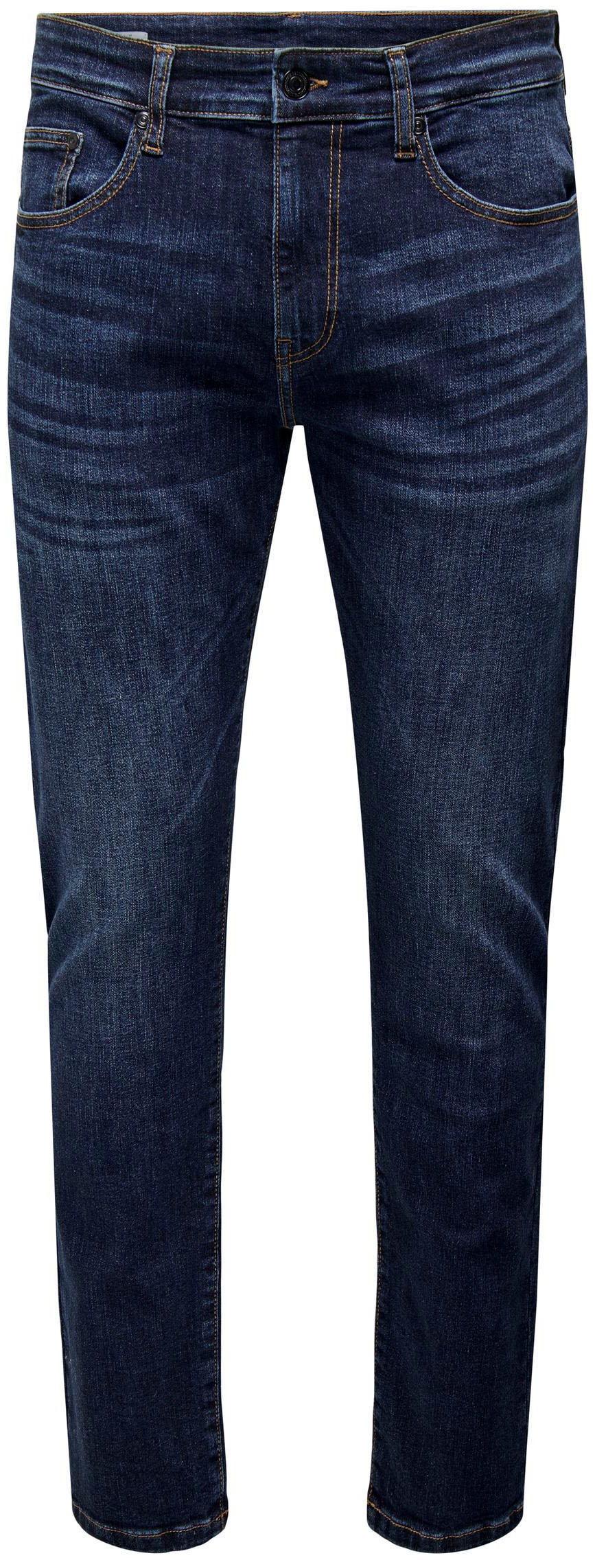 ONLY & SONS Straight-Jeans »ONSWEFT REG.DK. BLUE 6752 DNM JEANS NOOS«