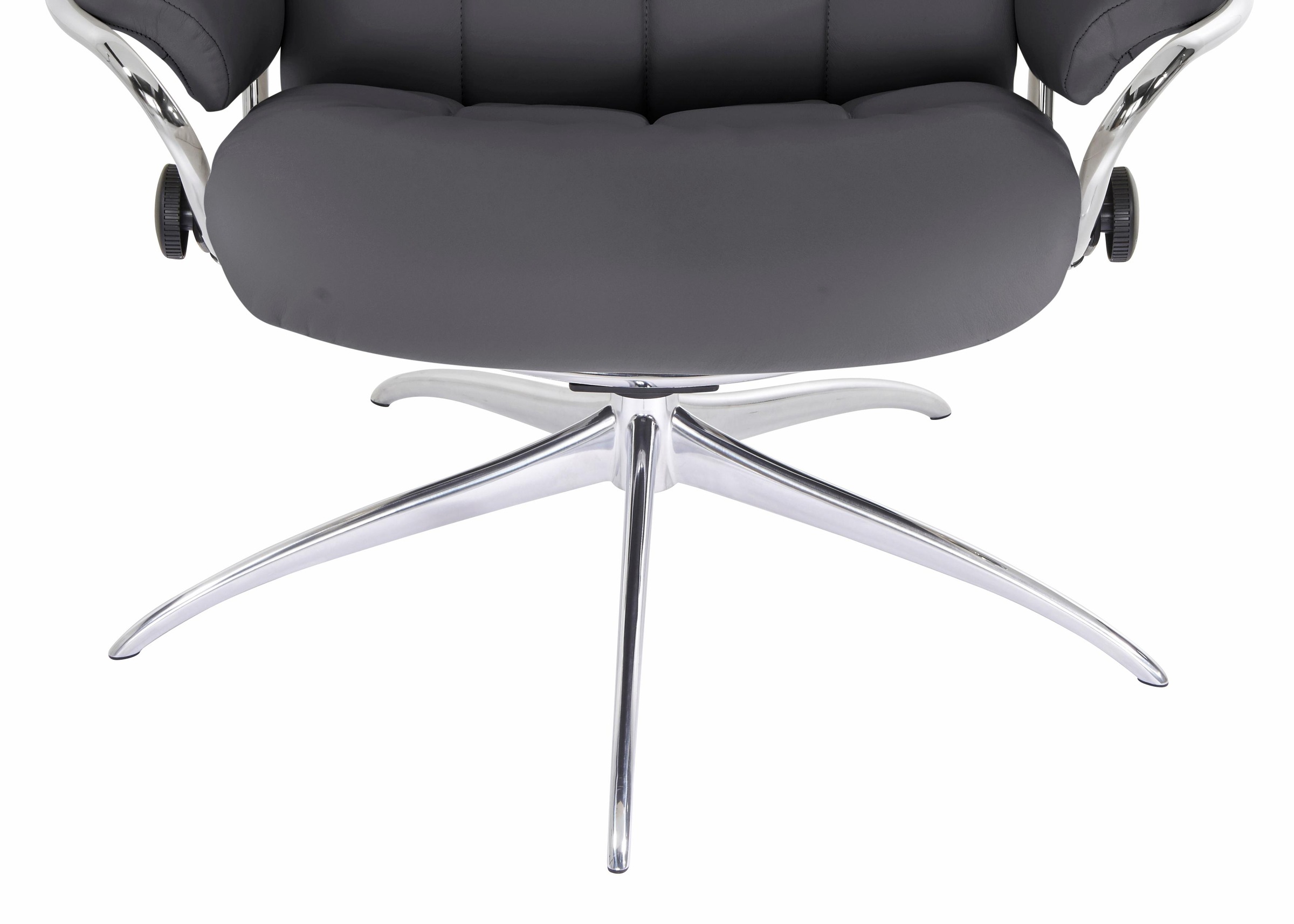 Stressless® Relaxsessel »London« Set, Relaxsessel mit Hocker,  mit Hocker, High Back, mit Star Base, Gestell Chrom