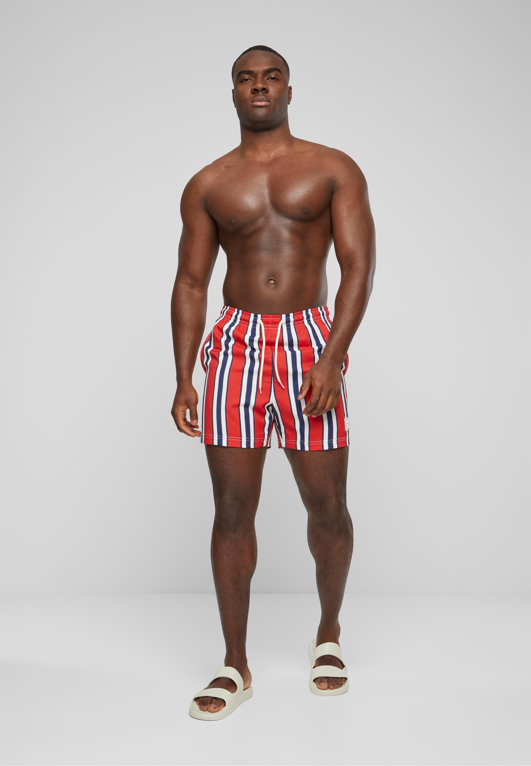 Karl Kani Badeshorts »Karl Kani Herren KM-SW013-051-1 Retro Striped Swim Shorts«