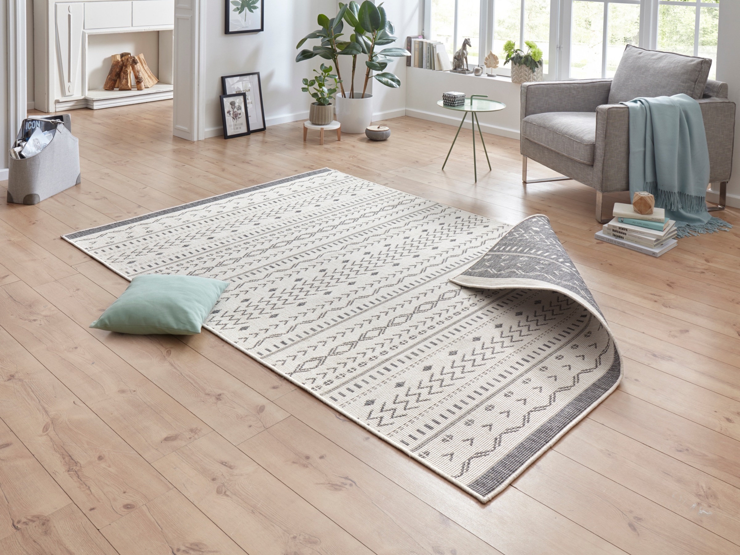 HANSE Home Teppich "Kuba Wendeteppich" rechteckig 5 mm Höhe In-& Outdoor, W günstig online kaufen